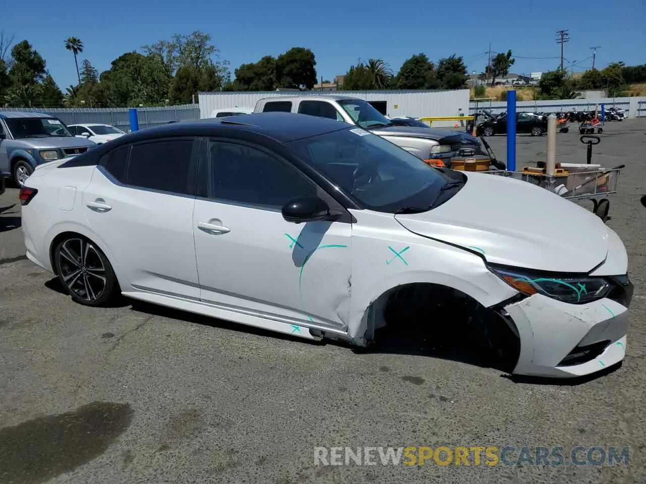 4 Photograph of a damaged car 3N1AB8DV3NY286803 NISSAN SENTRA 2022
