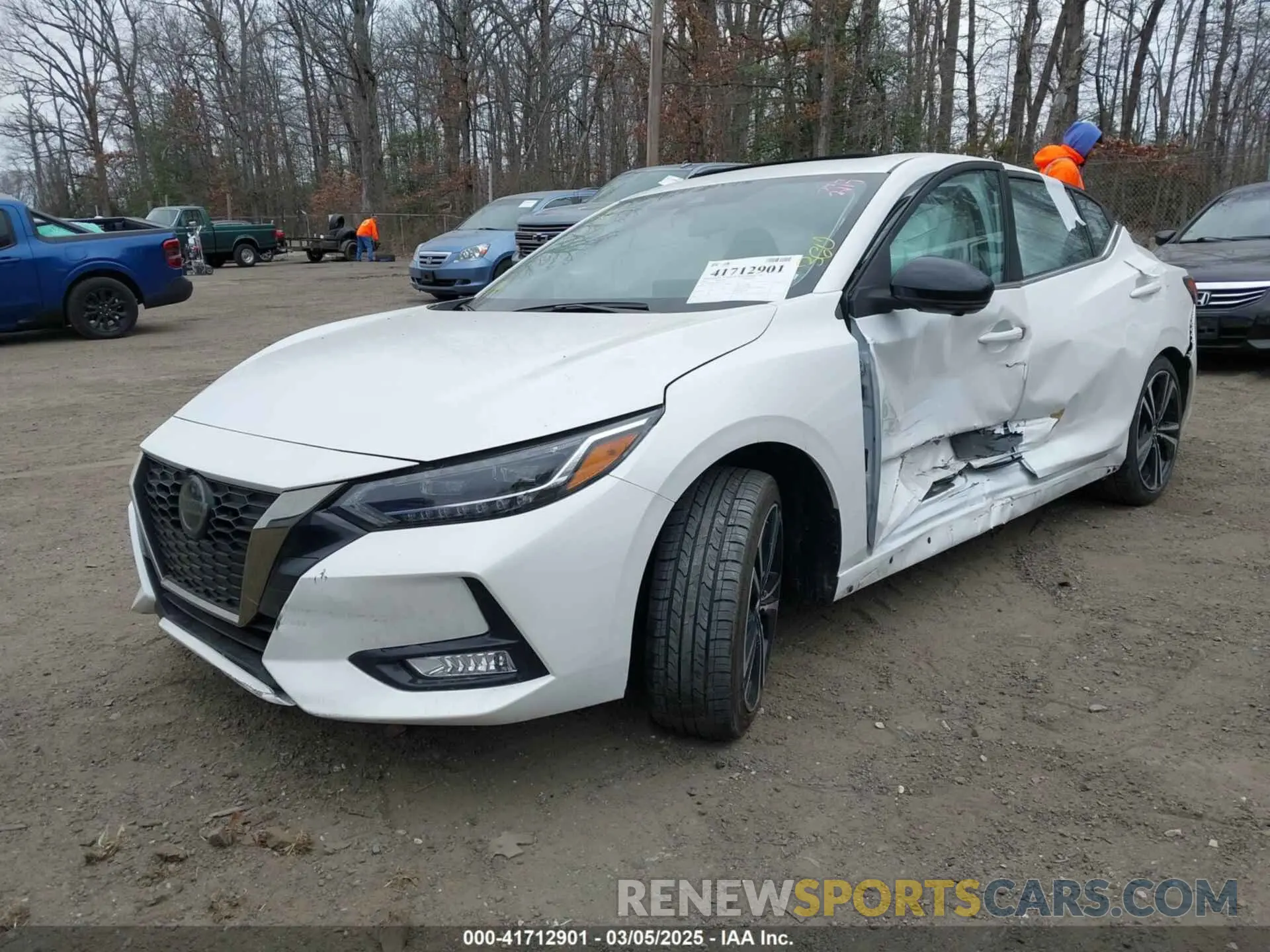 2 Photograph of a damaged car 3N1AB8DV3NY313885 NISSAN SENTRA 2022