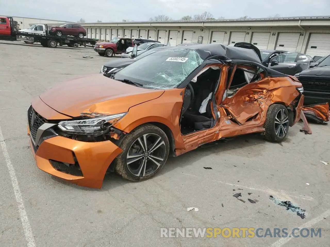 1 Photograph of a damaged car 3N1AB8DV4NY222656 NISSAN SENTRA 2022