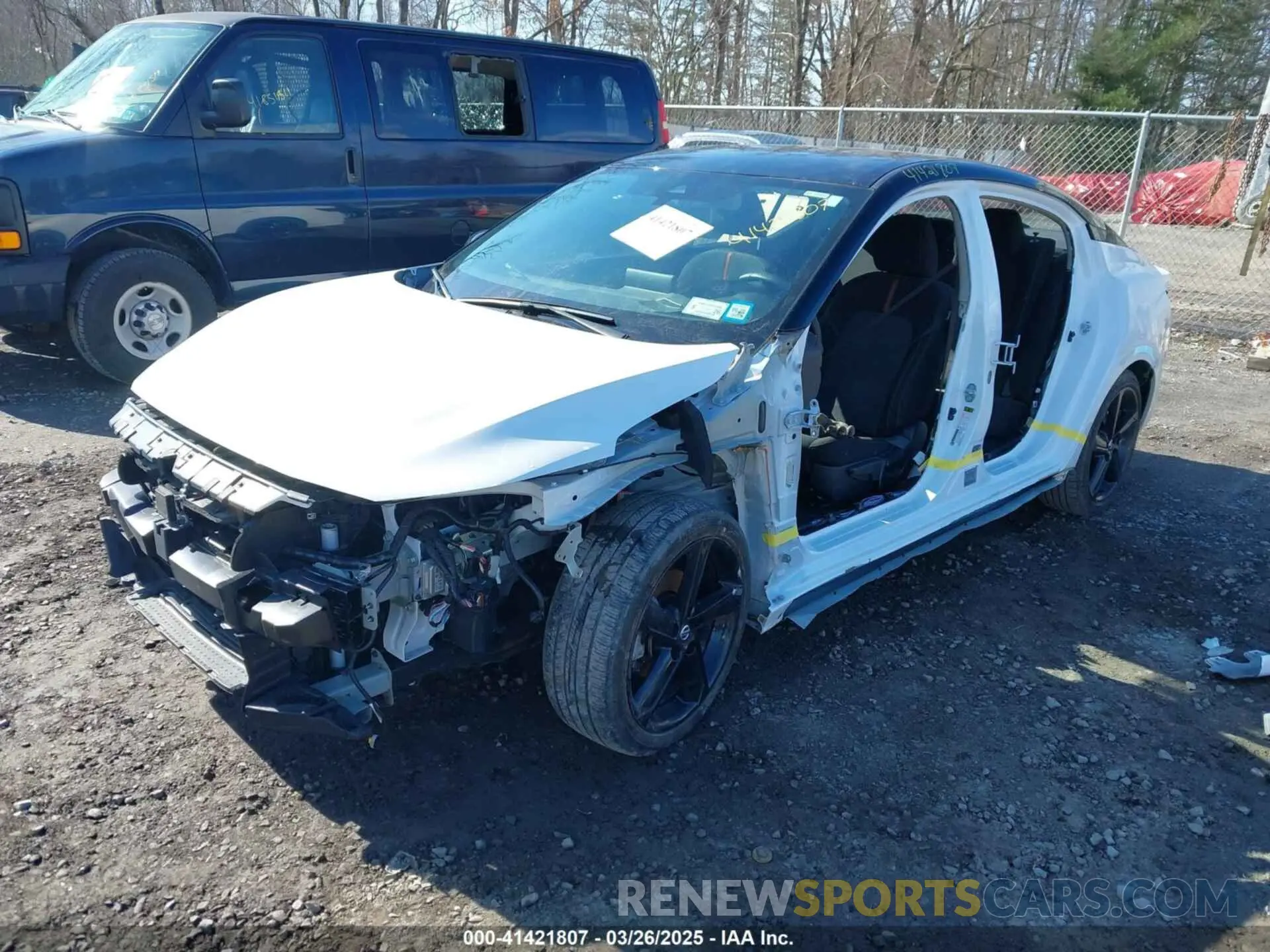 2 Photograph of a damaged car 3N1AB8DV4NY285157 NISSAN SENTRA 2022