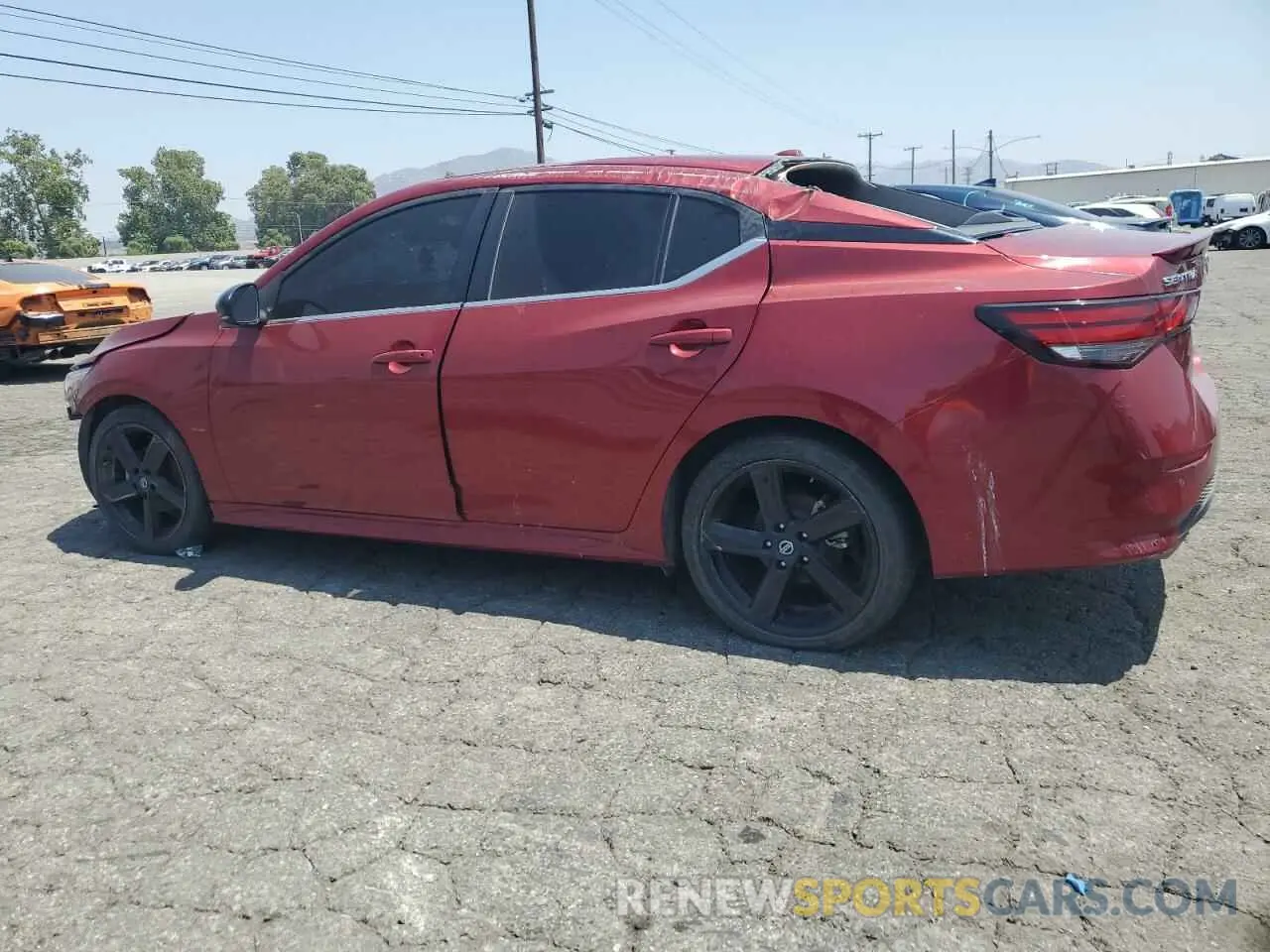2 Photograph of a damaged car 3N1AB8DV4NY287197 NISSAN SENTRA 2022