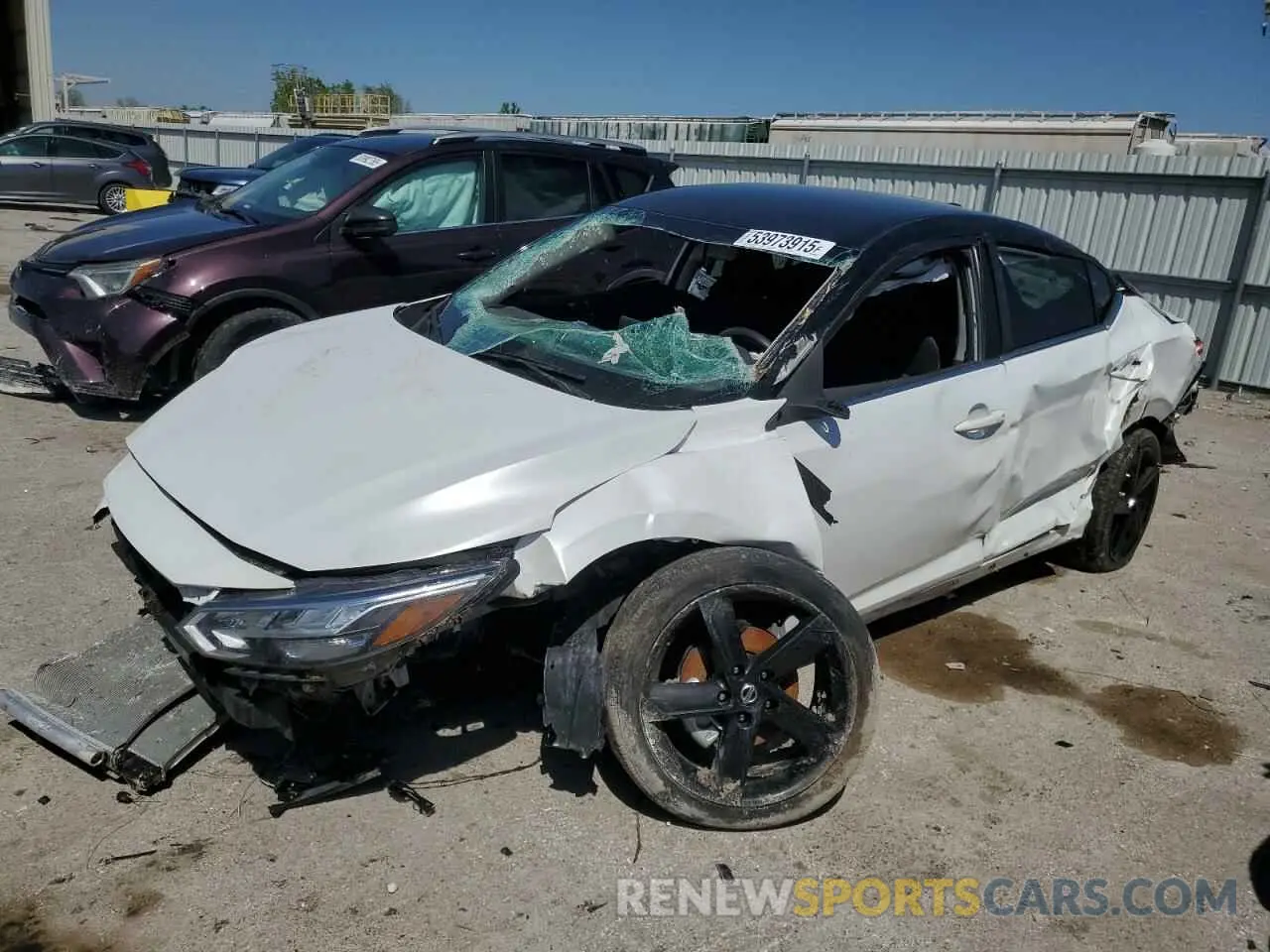 1 Photograph of a damaged car 3N1AB8DV7NY319088 NISSAN SENTRA 2022