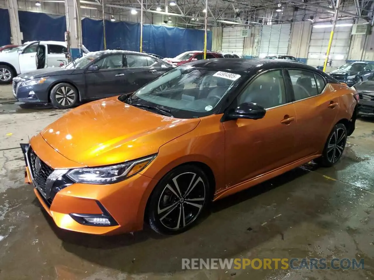 1 Photograph of a damaged car 3N1AB8DV8NY231537 NISSAN SENTRA 2022