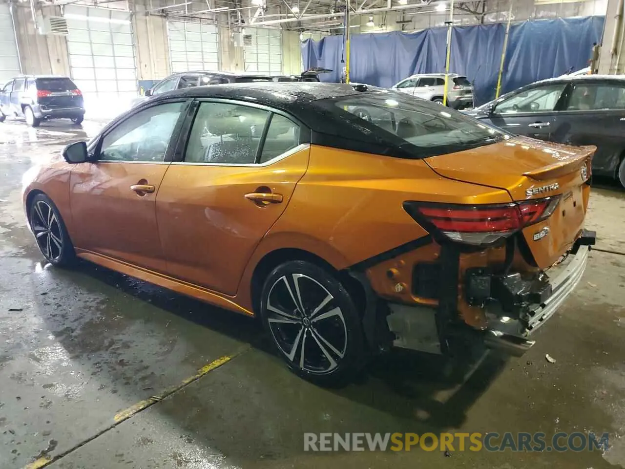 2 Photograph of a damaged car 3N1AB8DV8NY231537 NISSAN SENTRA 2022