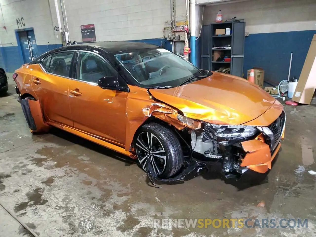 4 Photograph of a damaged car 3N1AB8DV8NY231537 NISSAN SENTRA 2022