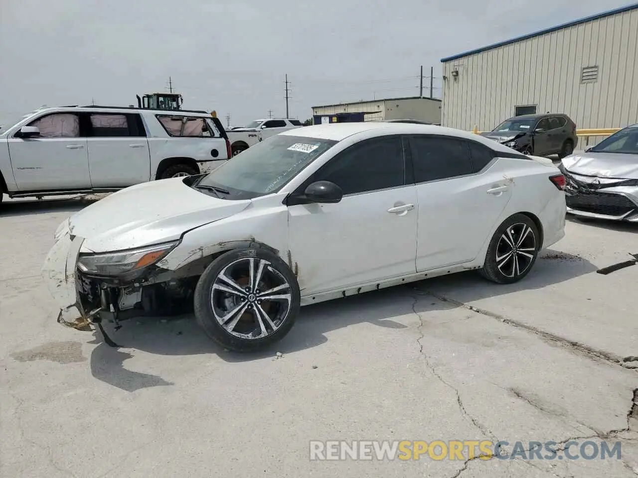 1 Photograph of a damaged car 3N1AB8DV8NY237452 NISSAN SENTRA 2022
