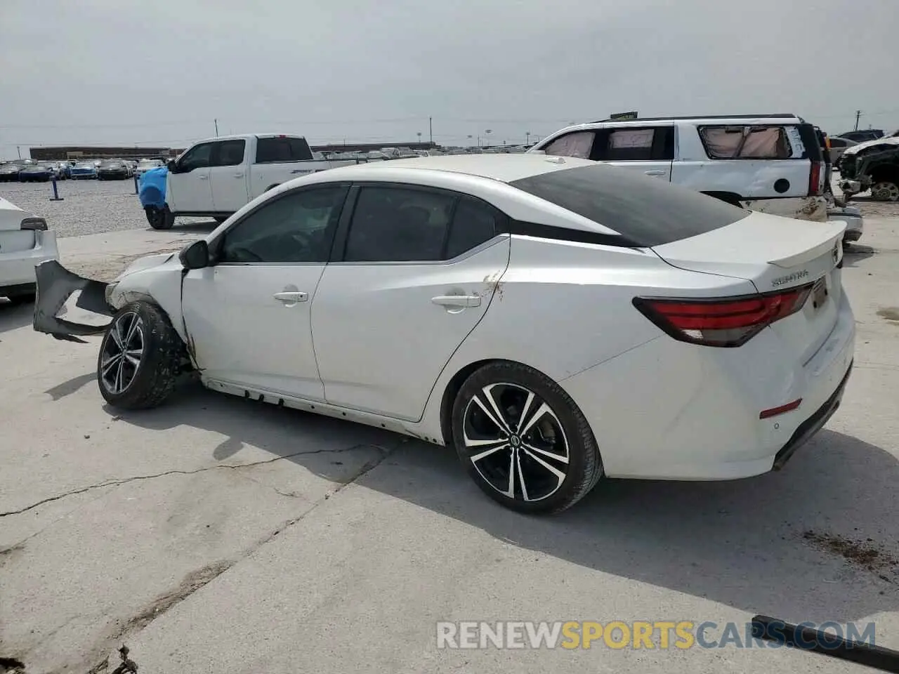 2 Photograph of a damaged car 3N1AB8DV8NY237452 NISSAN SENTRA 2022