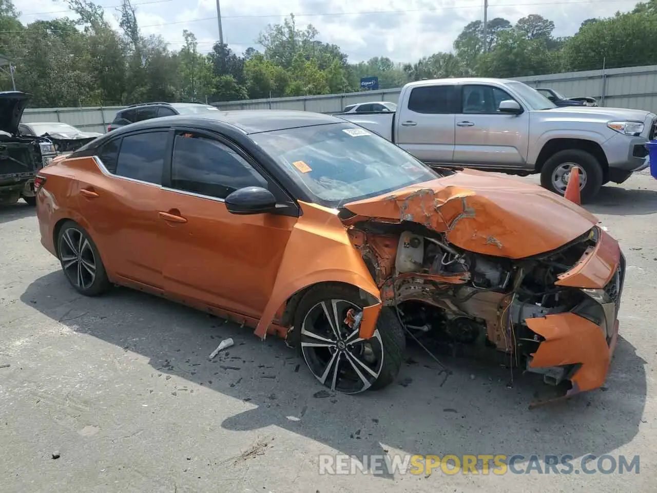 4 Photograph of a damaged car 3N1AB8DVXNY271179 NISSAN SENTRA 2022