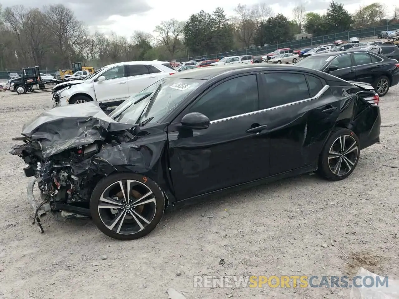 1 Photograph of a damaged car 3N1AB8DVXNY315813 NISSAN SENTRA 2022
