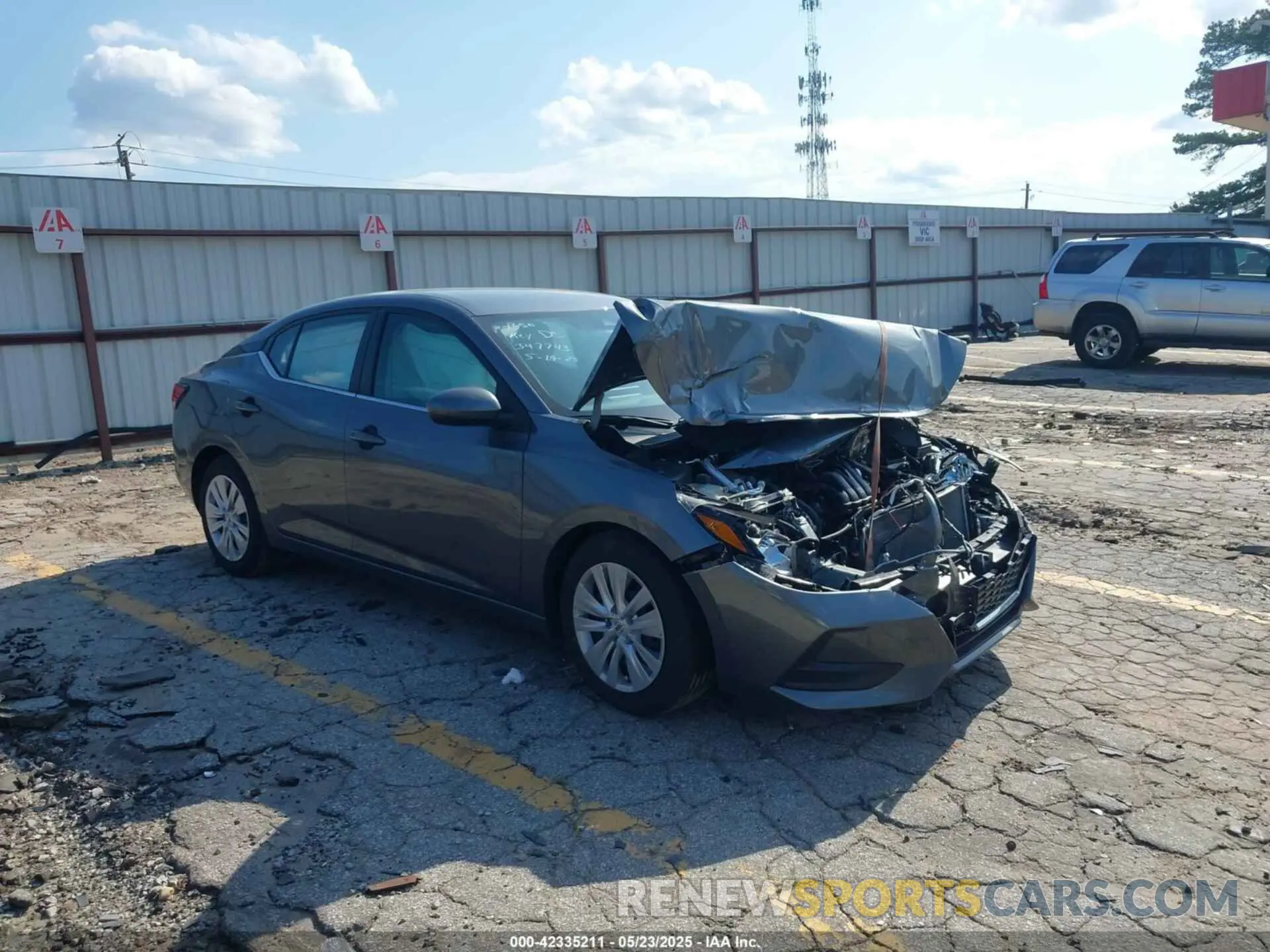 1 Photograph of a damaged car 3N1AB8BV3PY285351 NISSAN SENTRA 2023
