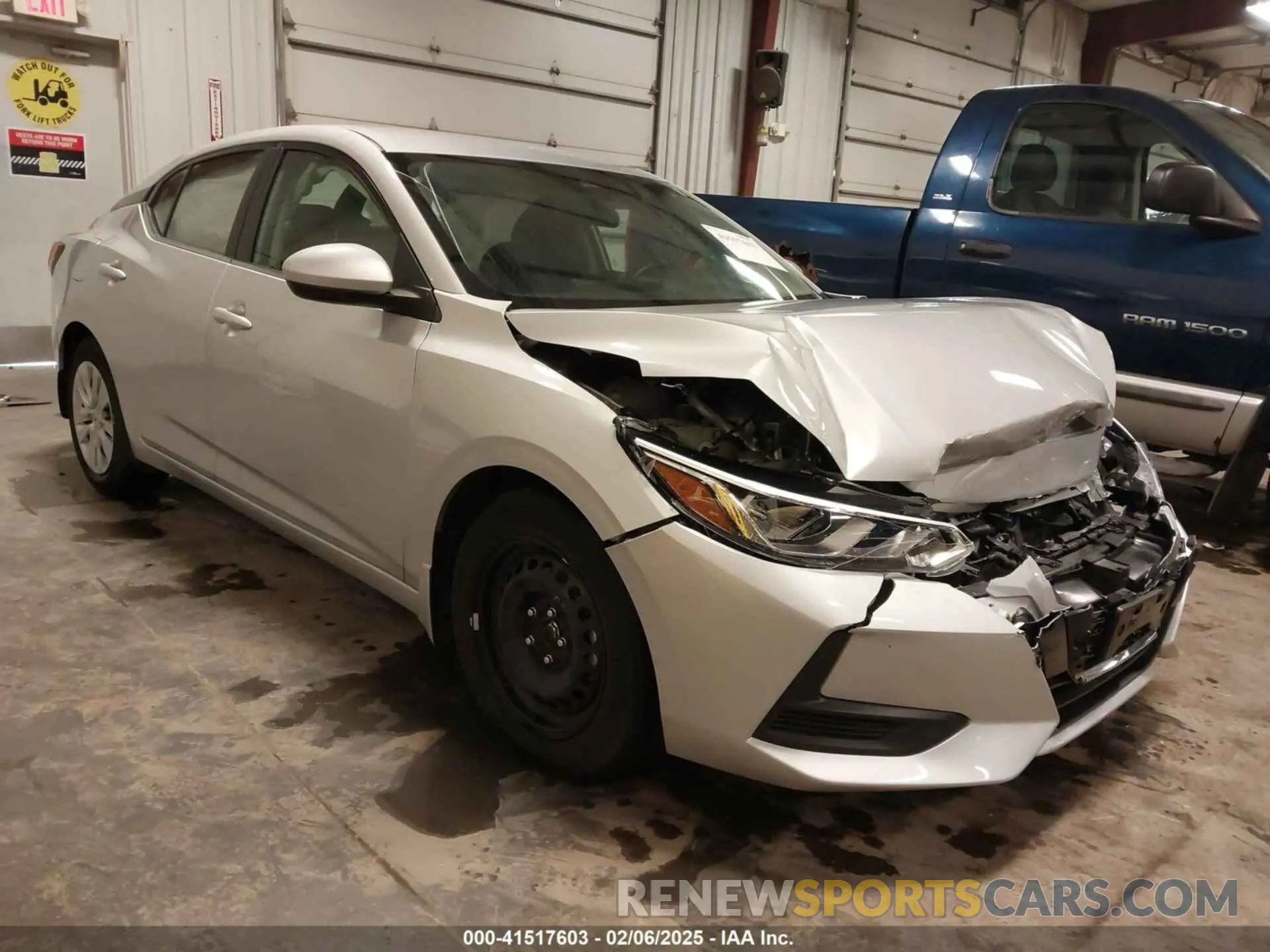 1 Photograph of a damaged car 3N1AB8BV9PY297813 NISSAN SENTRA 2023