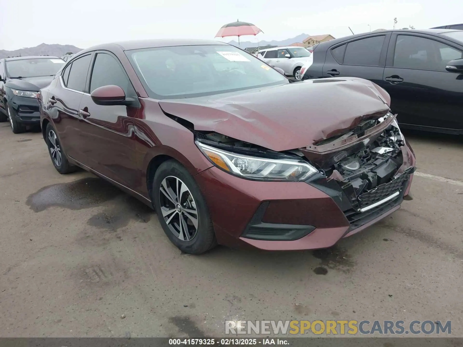 1 Photograph of a damaged car 3N1AB8CV0PY318725 NISSAN SENTRA 2023