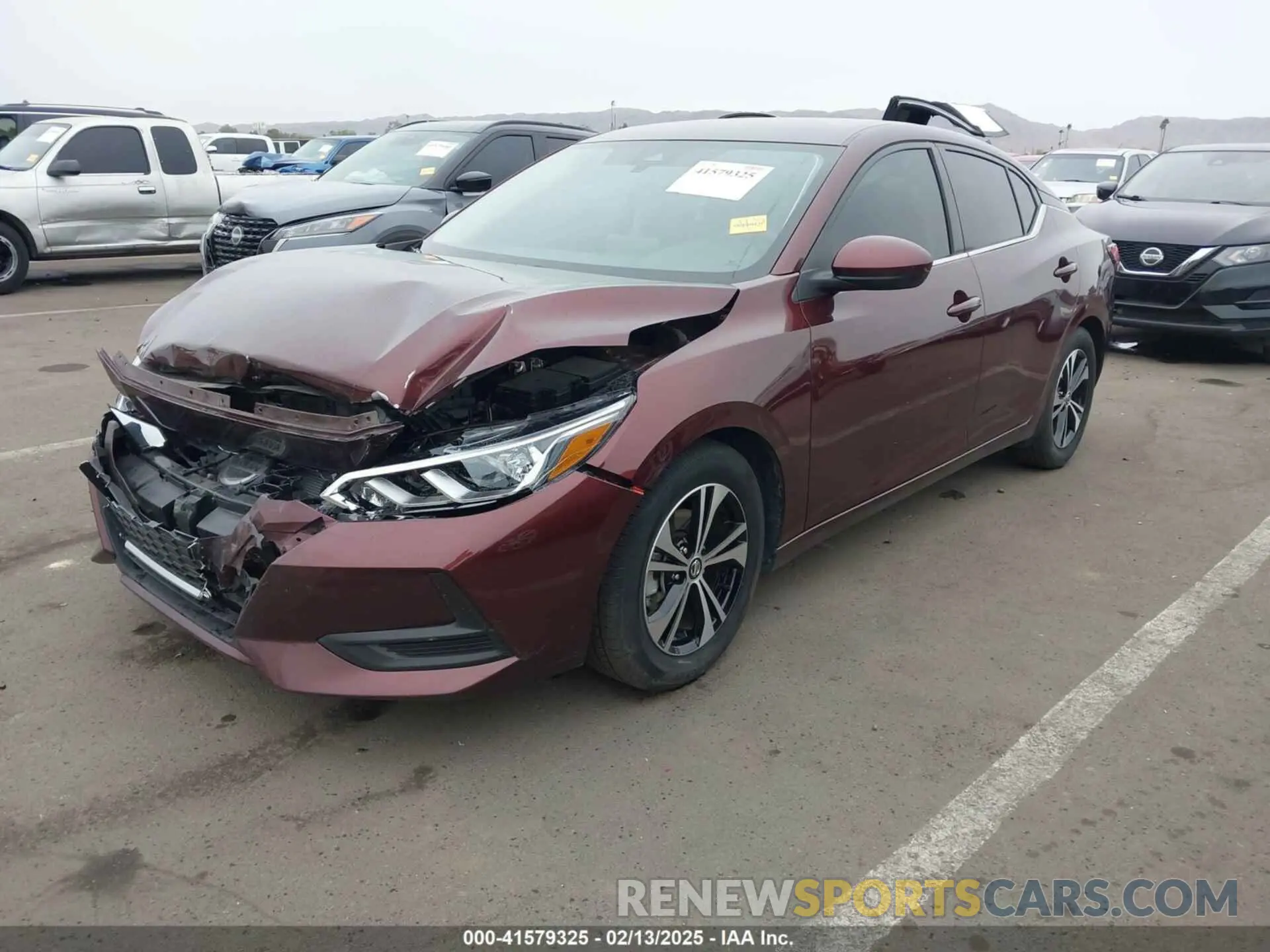 2 Photograph of a damaged car 3N1AB8CV0PY318725 NISSAN SENTRA 2023