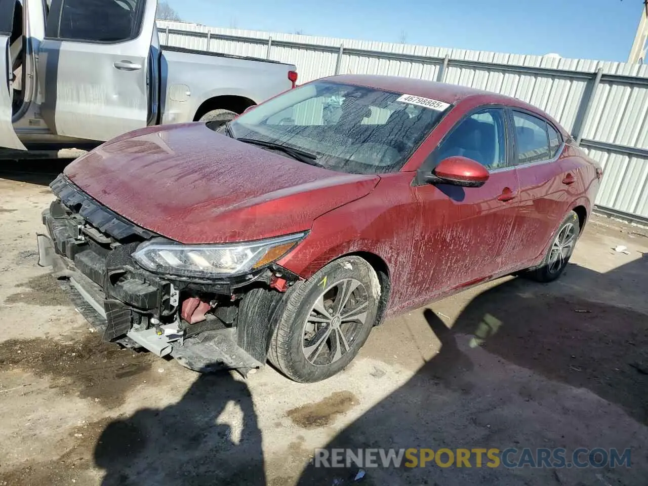 1 Photograph of a damaged car 3N1AB8CV1PY313808 NISSAN SENTRA 2023