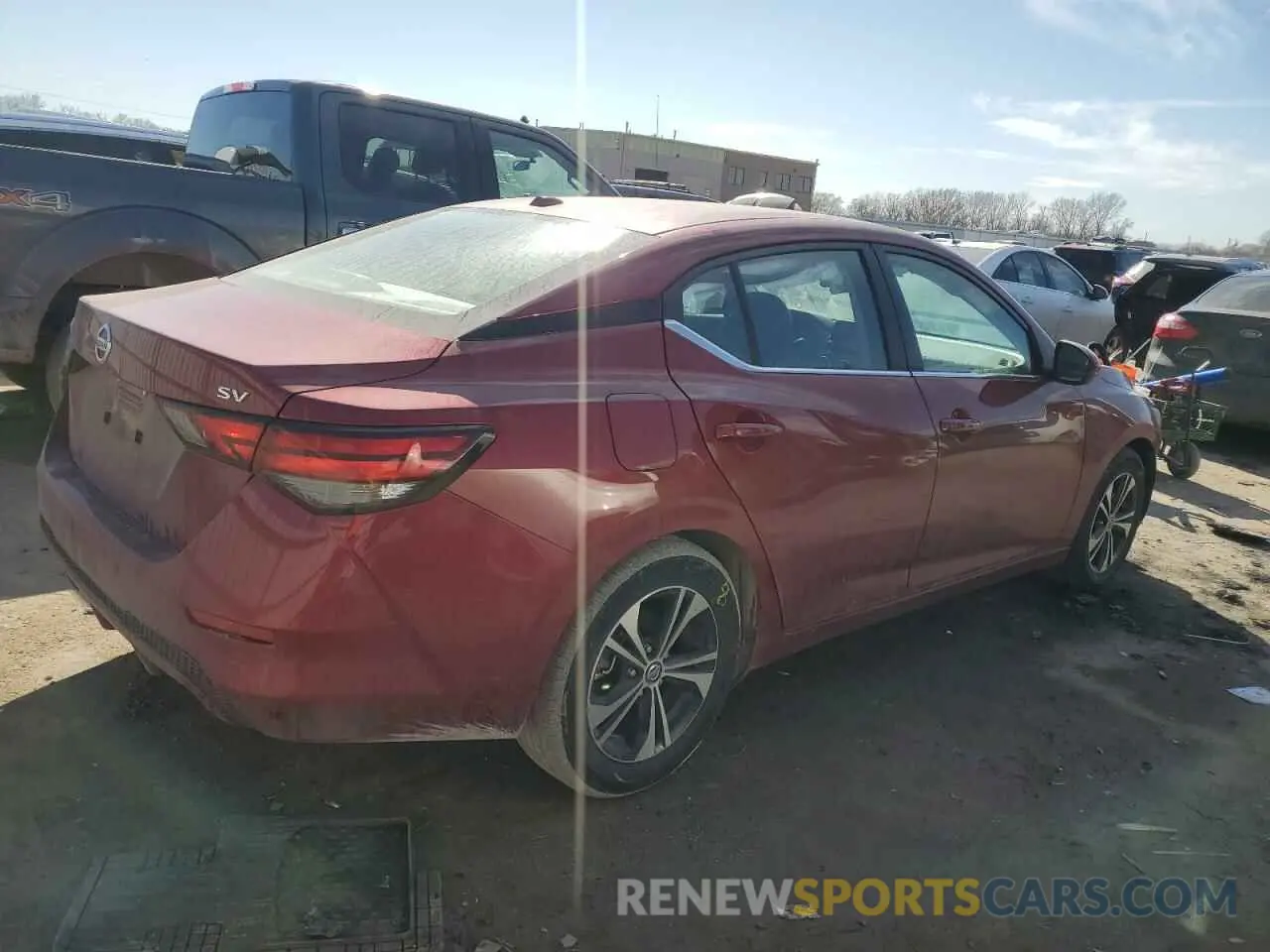 3 Photograph of a damaged car 3N1AB8CV1PY313808 NISSAN SENTRA 2023