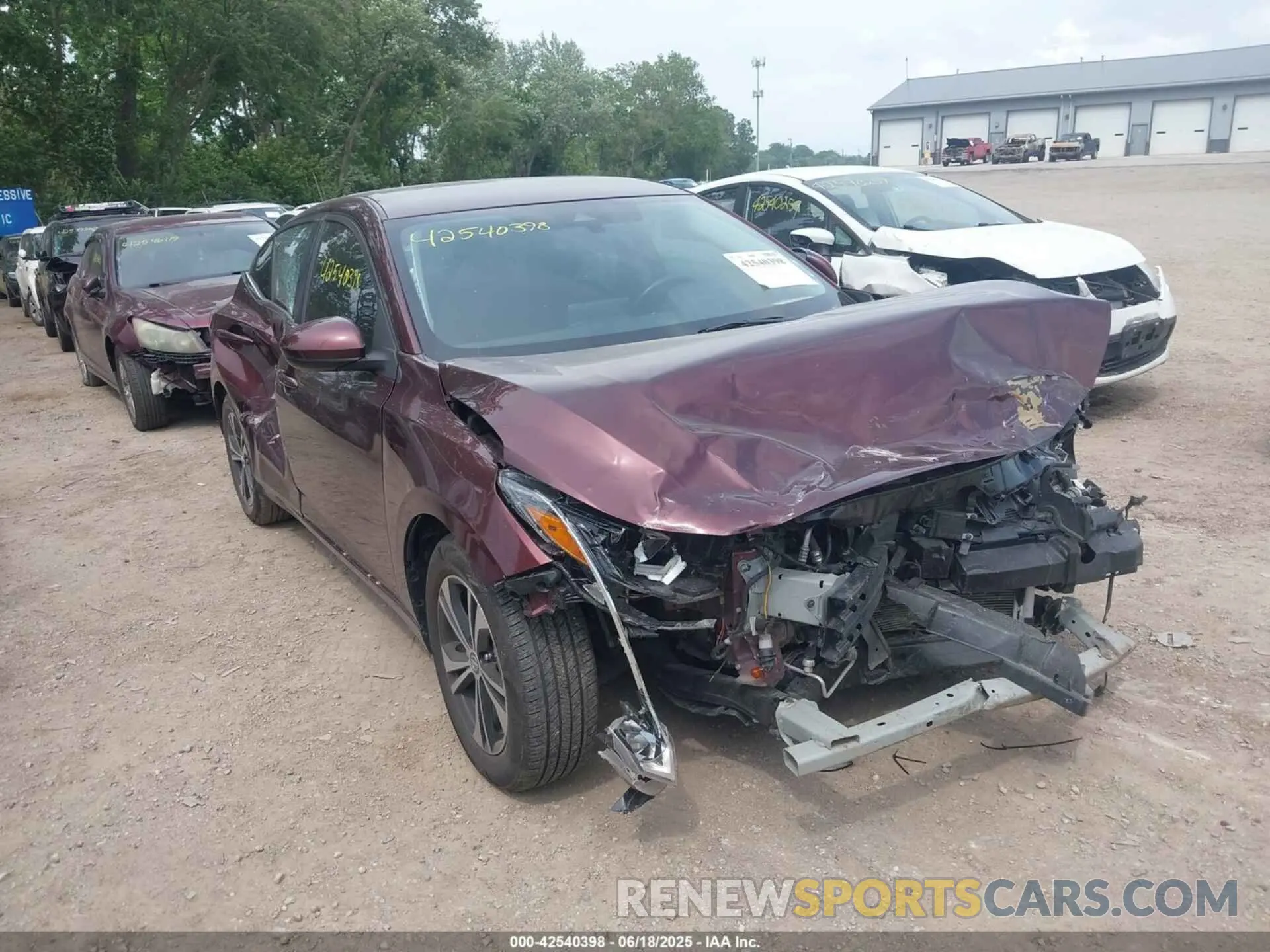 1 Photograph of a damaged car 3N1AB8CV2PY256180 NISSAN SENTRA 2023