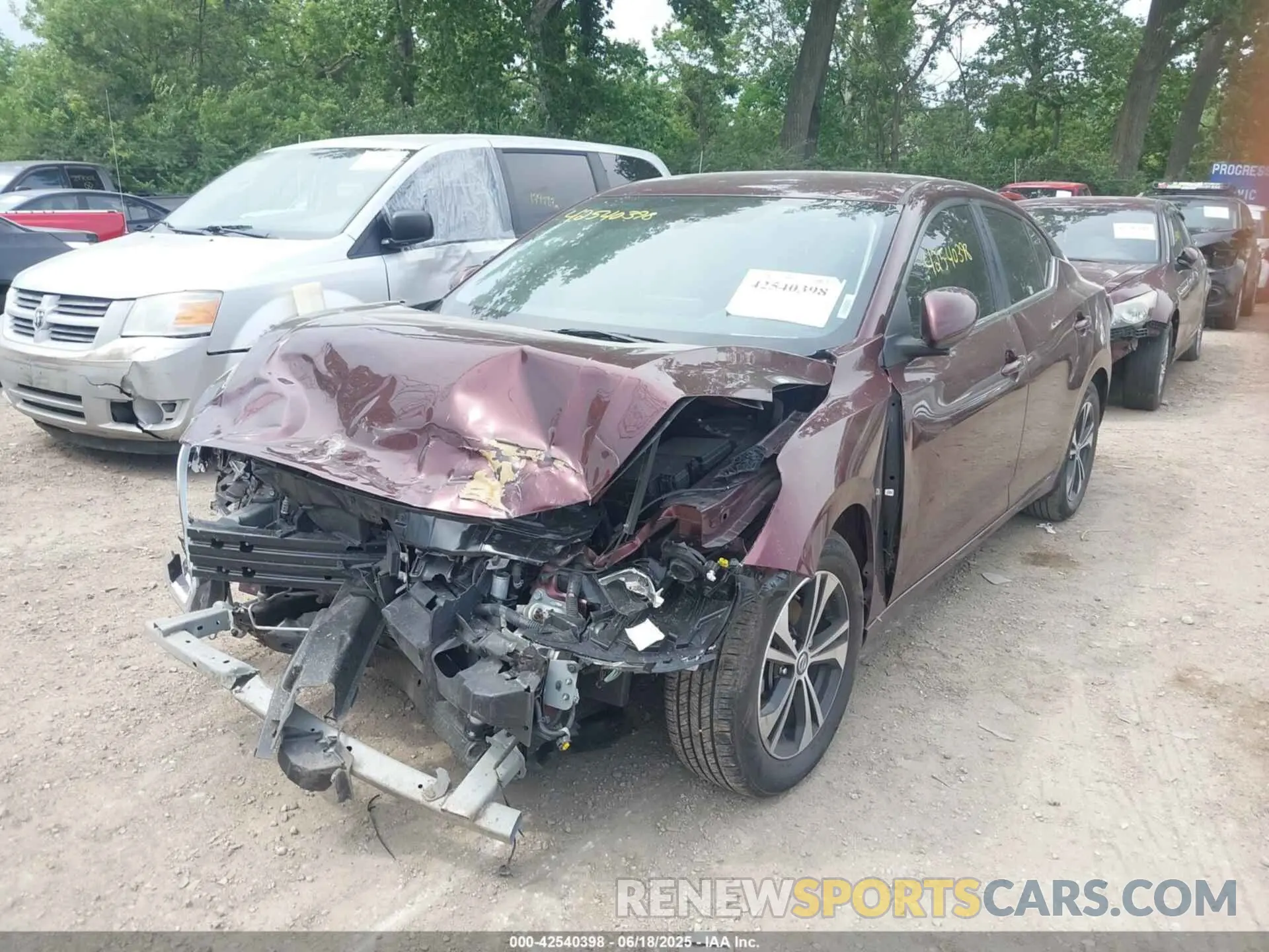 2 Photograph of a damaged car 3N1AB8CV2PY256180 NISSAN SENTRA 2023