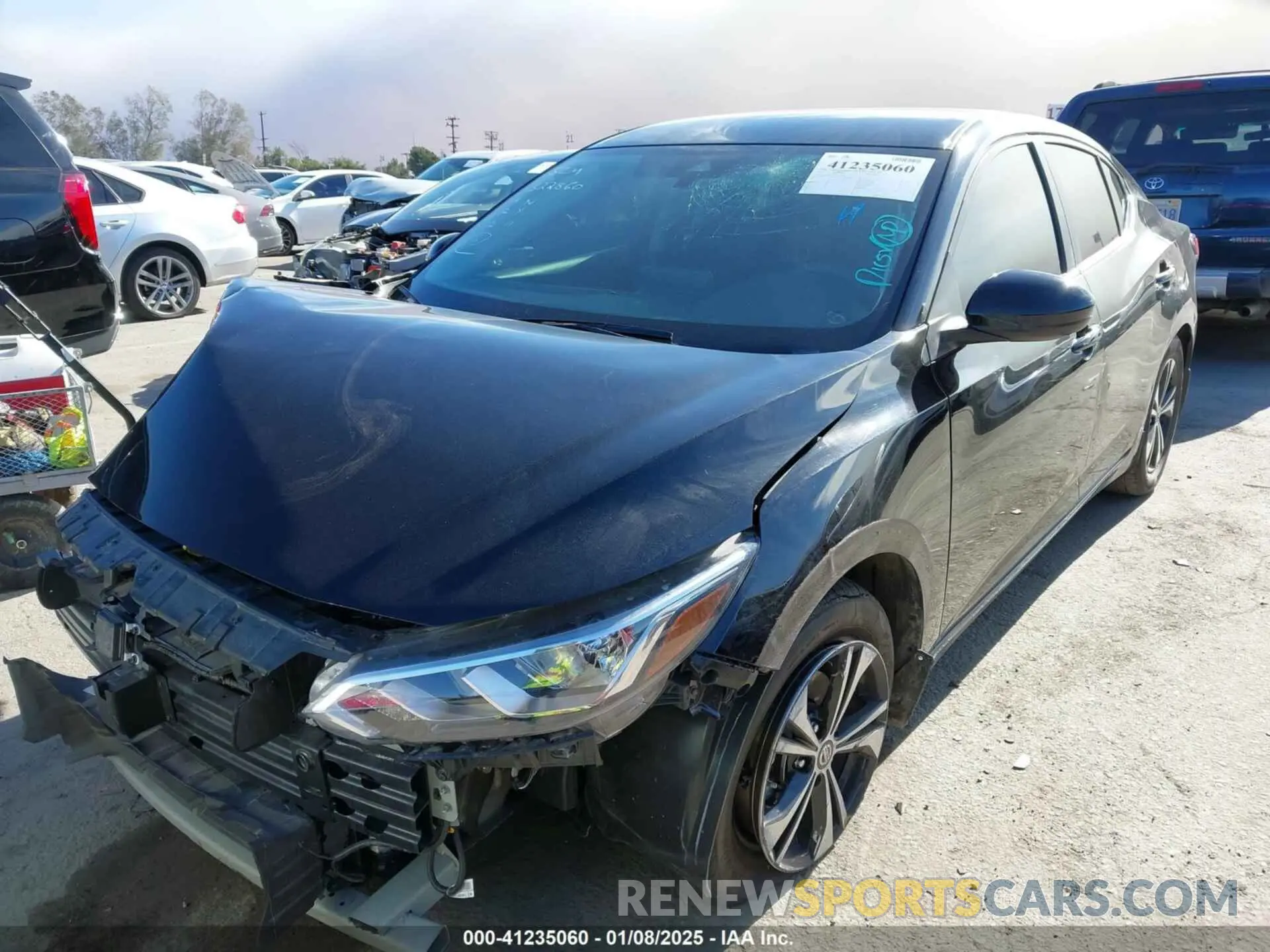 2 Photograph of a damaged car 3N1AB8CV4PY322860 NISSAN SENTRA 2023