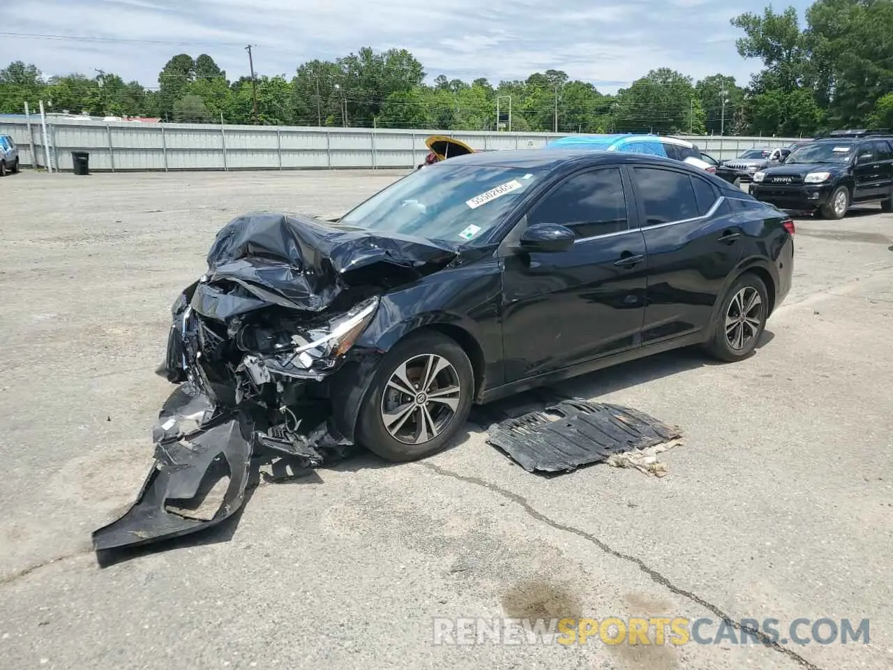 1 Photograph of a damaged car 3N1AB8CV6PY229192 NISSAN SENTRA 2023