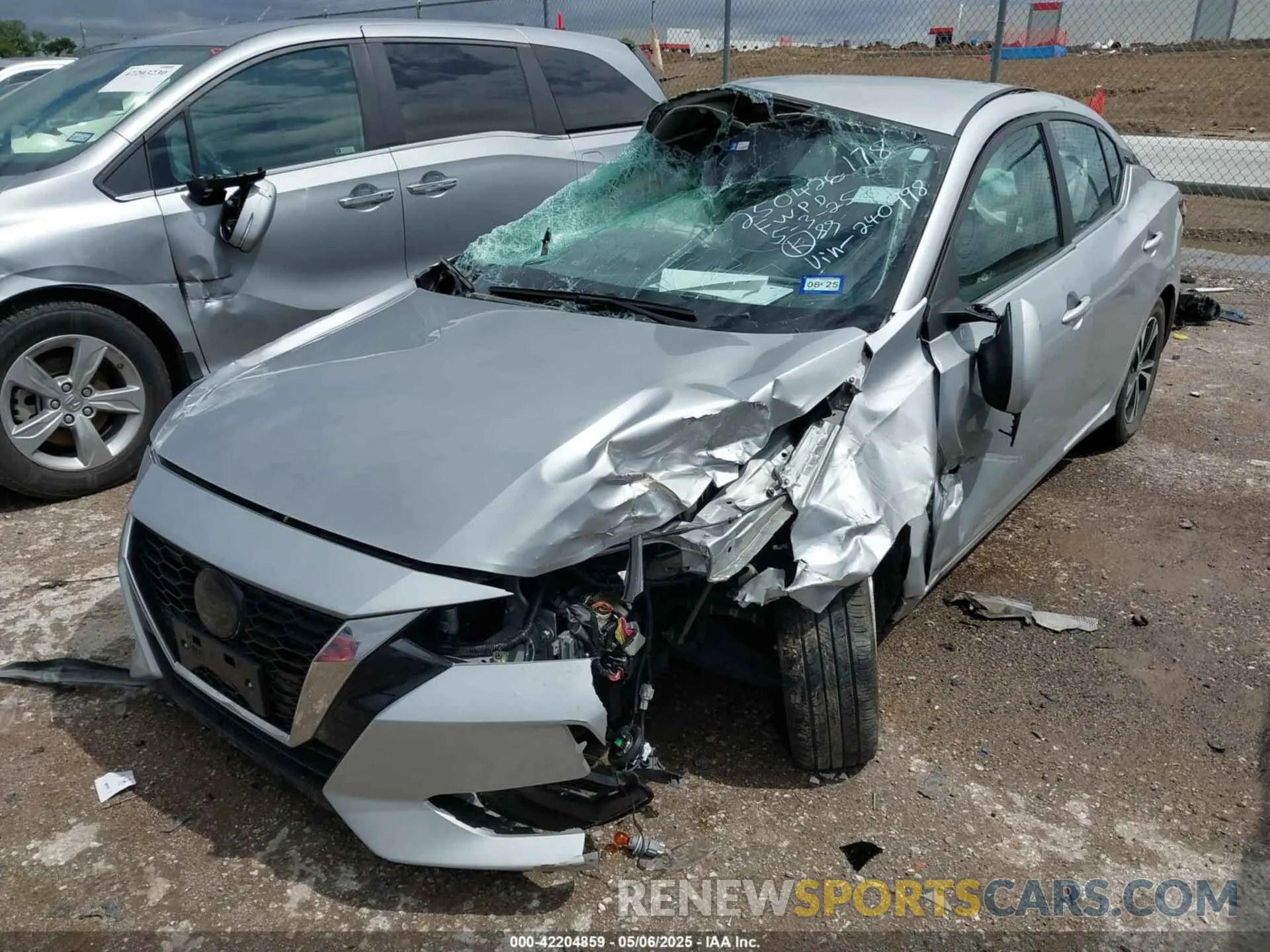 2 Photograph of a damaged car 3N1AB8CV6PY240998 NISSAN SENTRA 2023