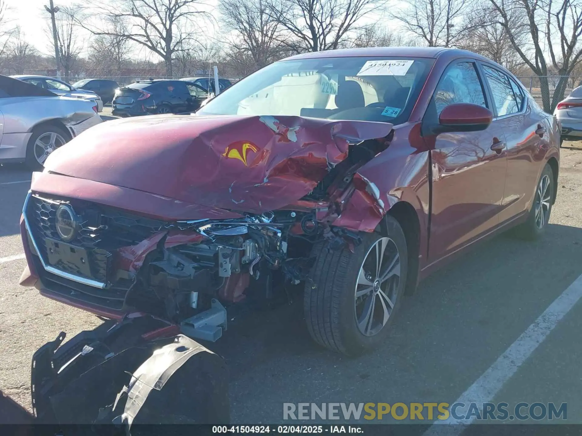 2 Photograph of a damaged car 3N1AB8CV6PY267599 NISSAN SENTRA 2023