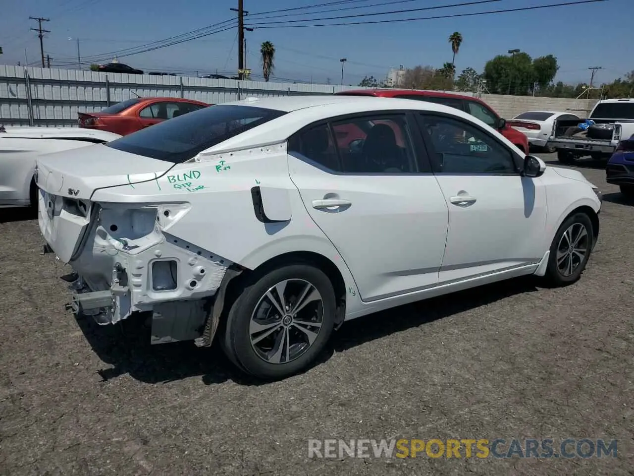 3 Photograph of a damaged car 3N1AB8CV7PY223191 NISSAN SENTRA 2023