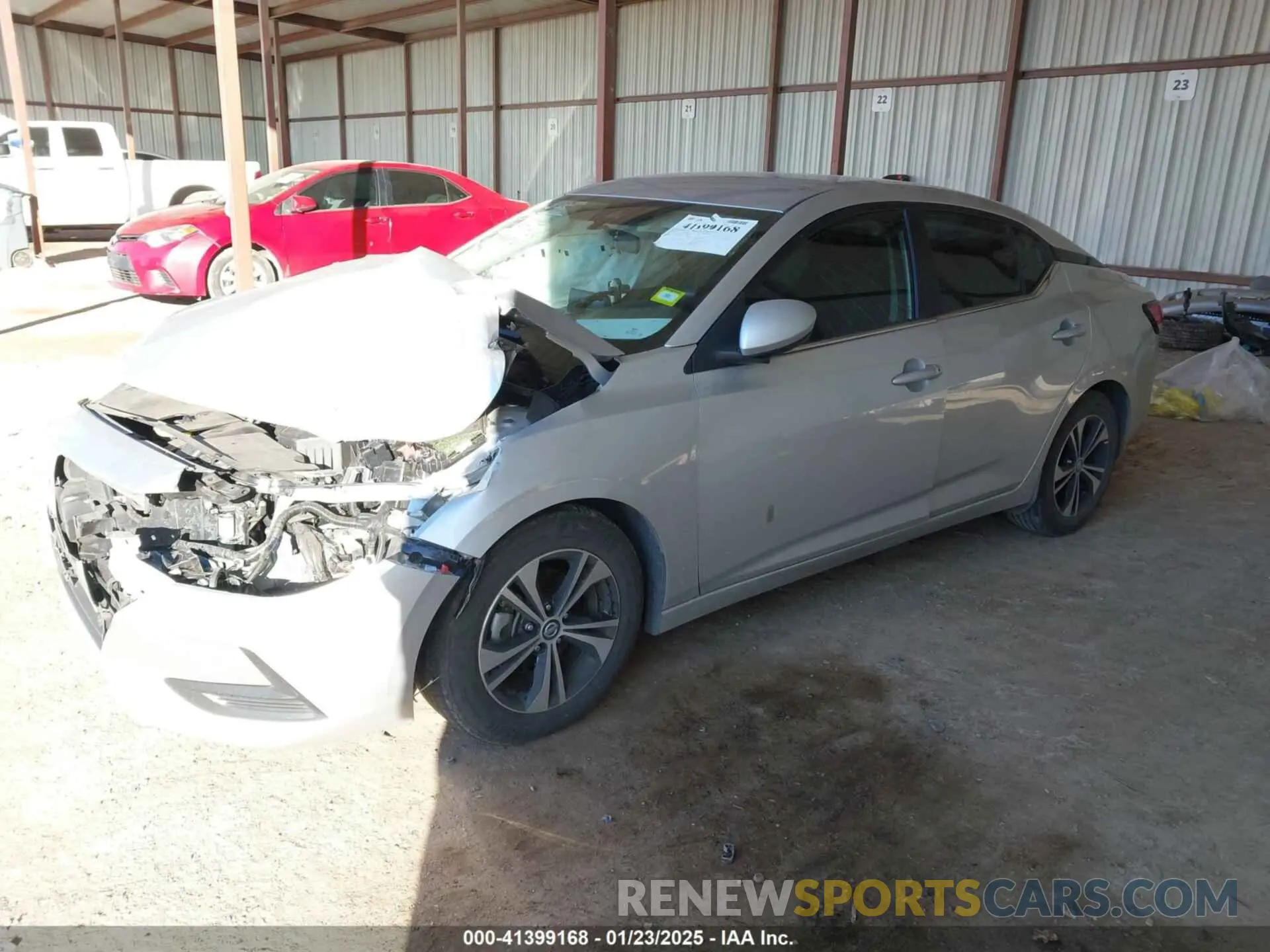 2 Photograph of a damaged car 3N1AB8CV7PY253369 NISSAN SENTRA 2023