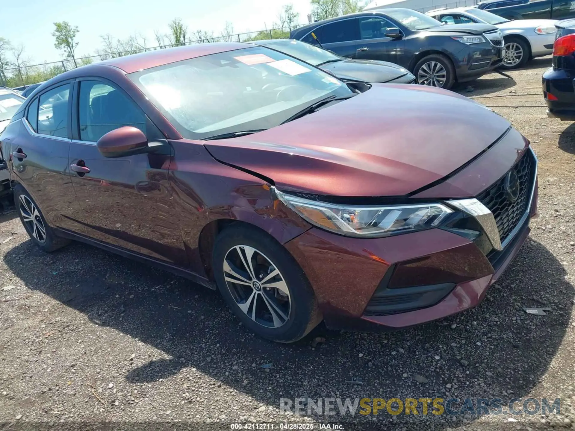 1 Photograph of a damaged car 3N1AB8CV7PY295430 NISSAN SENTRA 2023