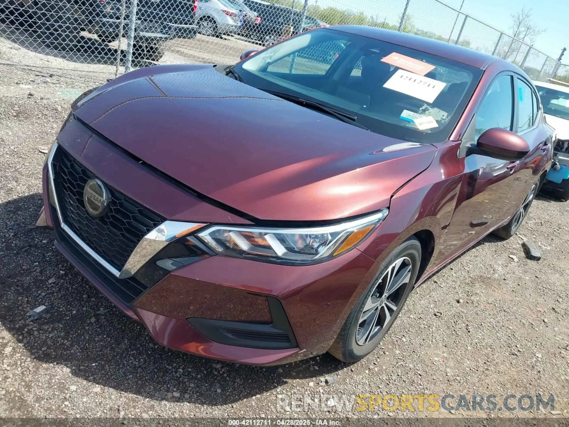 2 Photograph of a damaged car 3N1AB8CV7PY295430 NISSAN SENTRA 2023