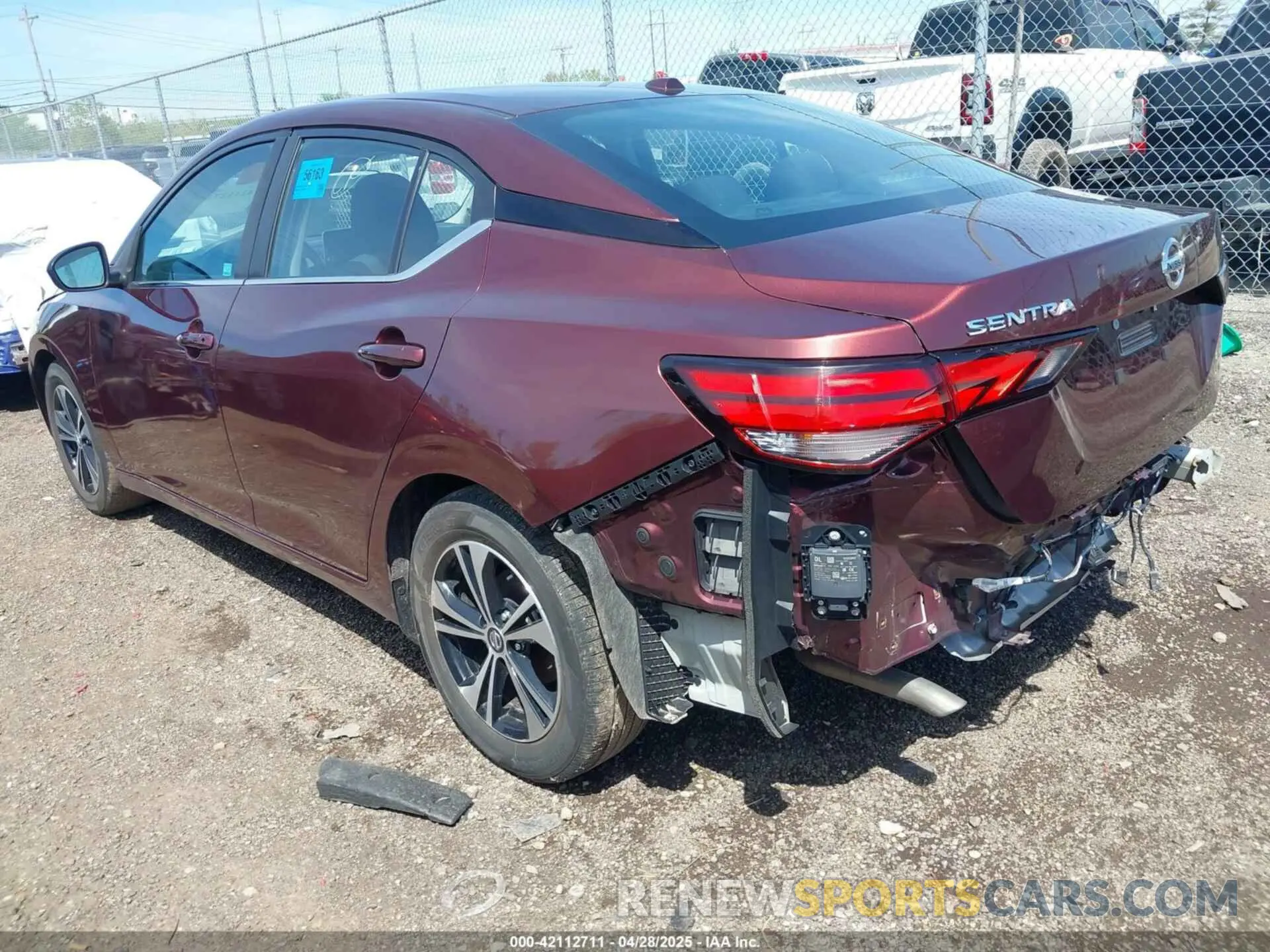 3 Photograph of a damaged car 3N1AB8CV7PY295430 NISSAN SENTRA 2023