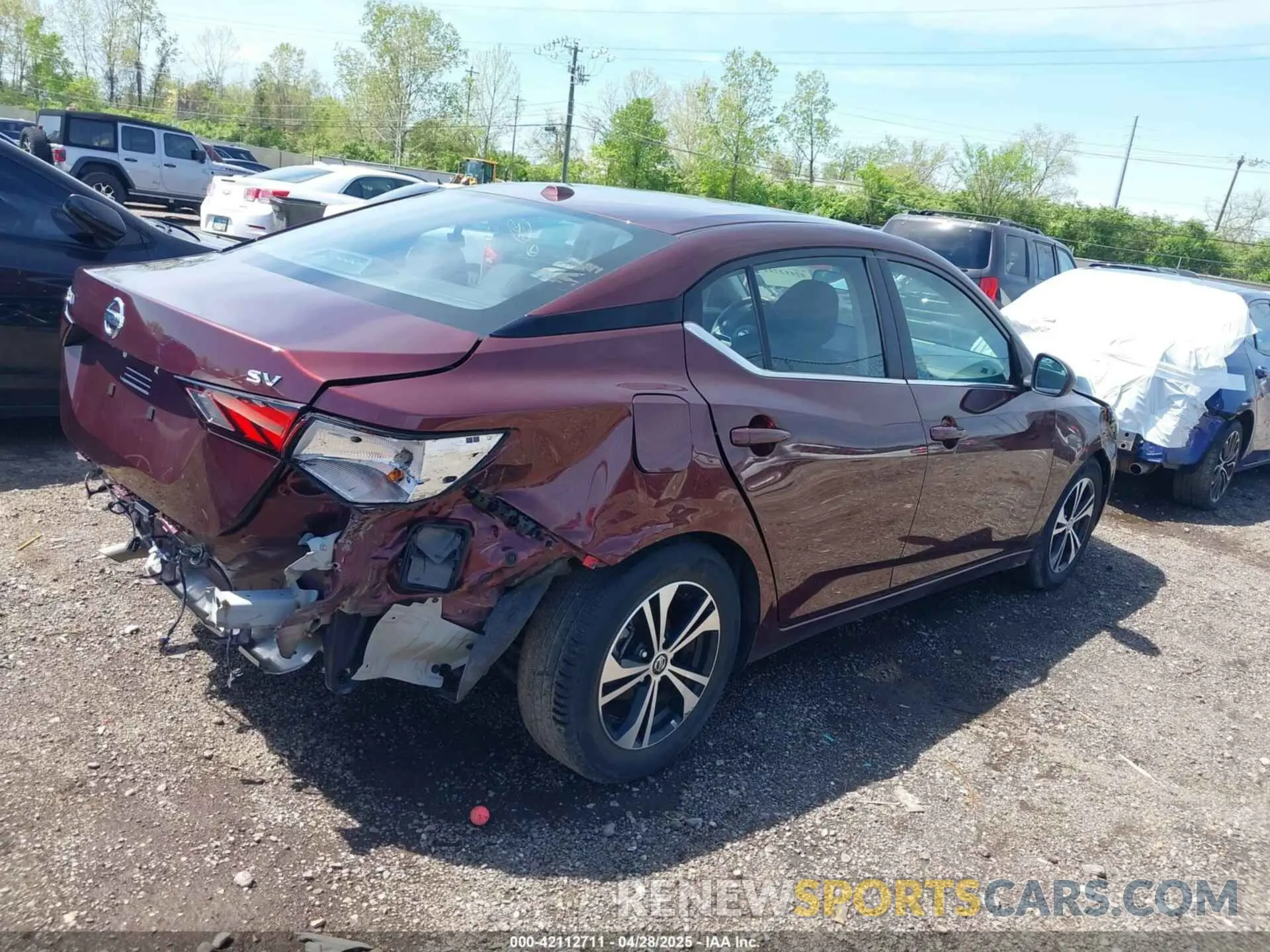 4 Photograph of a damaged car 3N1AB8CV7PY295430 NISSAN SENTRA 2023