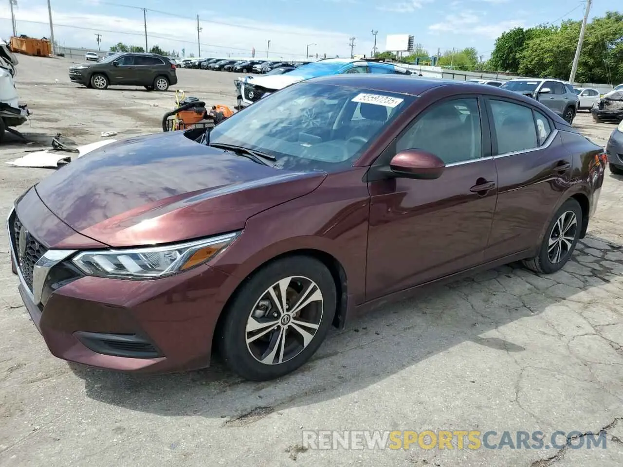 1 Photograph of a damaged car 3N1AB8CV8PY292990 NISSAN SENTRA 2023