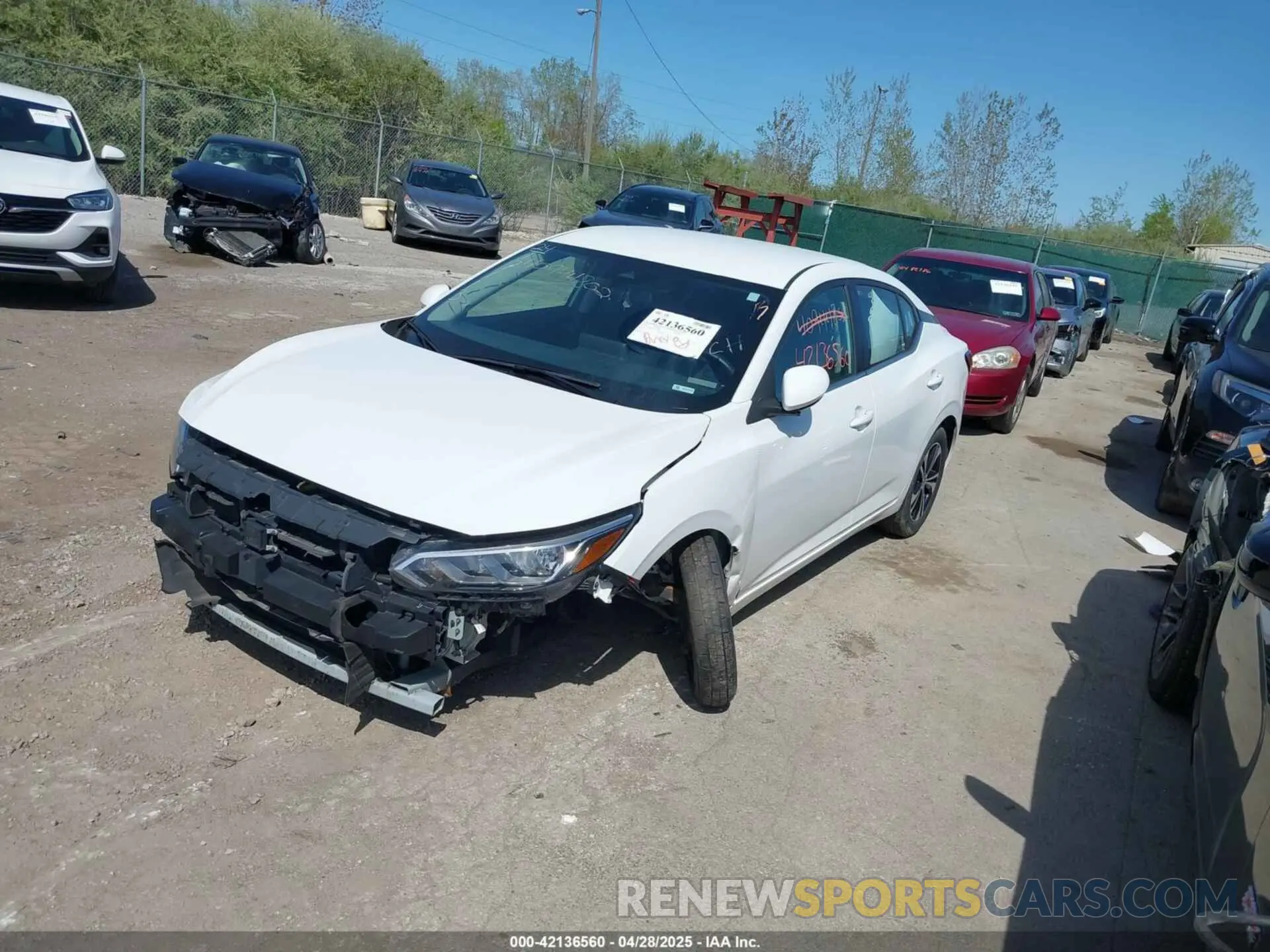 2 Фотография поврежденного автомобиля 3N1AB8CV9PY240090 NISSAN SENTRA 2023