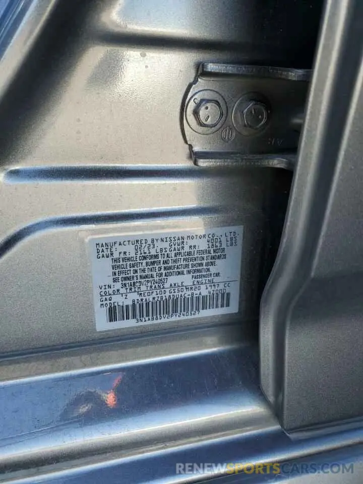 12 Фотография поврежденного автомобиля 3N1AB8DV2PY240527 NISSAN SENTRA 2023