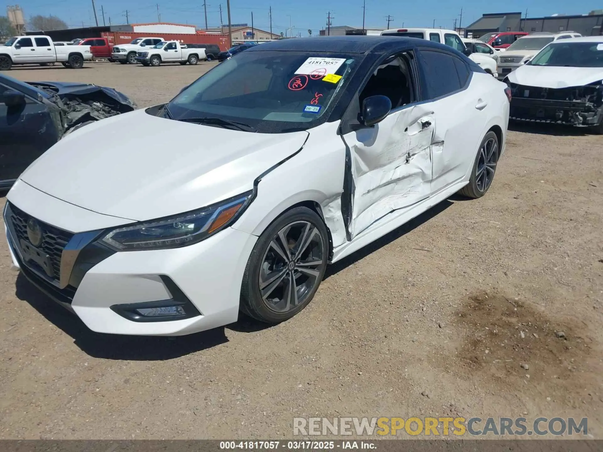 2 Photograph of a damaged car 3N1AB8DV8PY272463 NISSAN SENTRA 2023