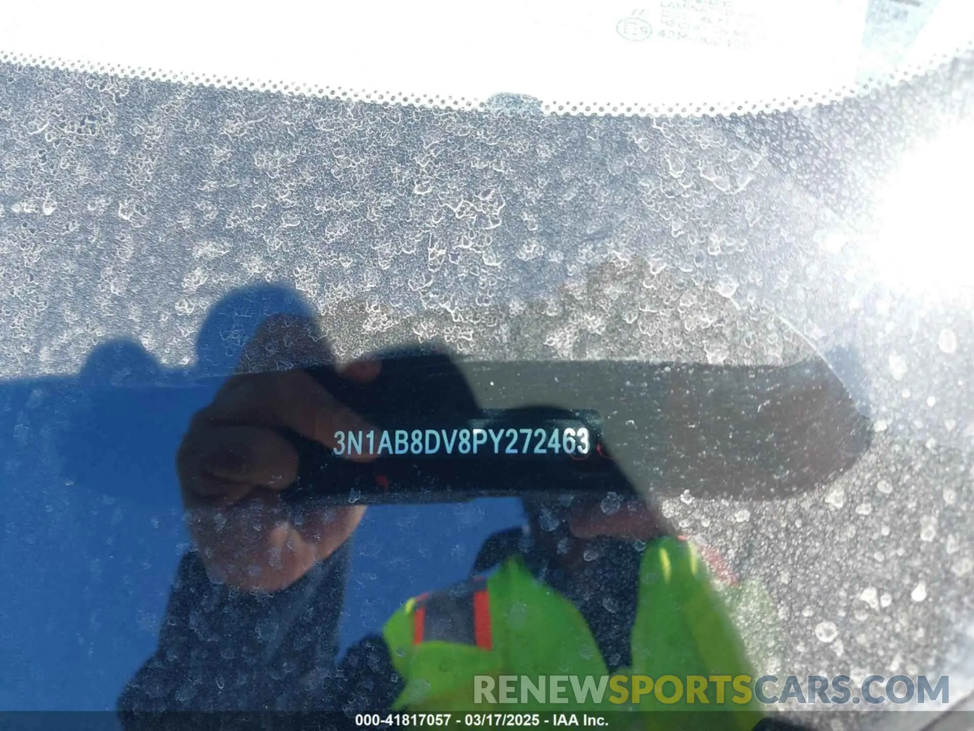 9 Photograph of a damaged car 3N1AB8DV8PY272463 NISSAN SENTRA 2023