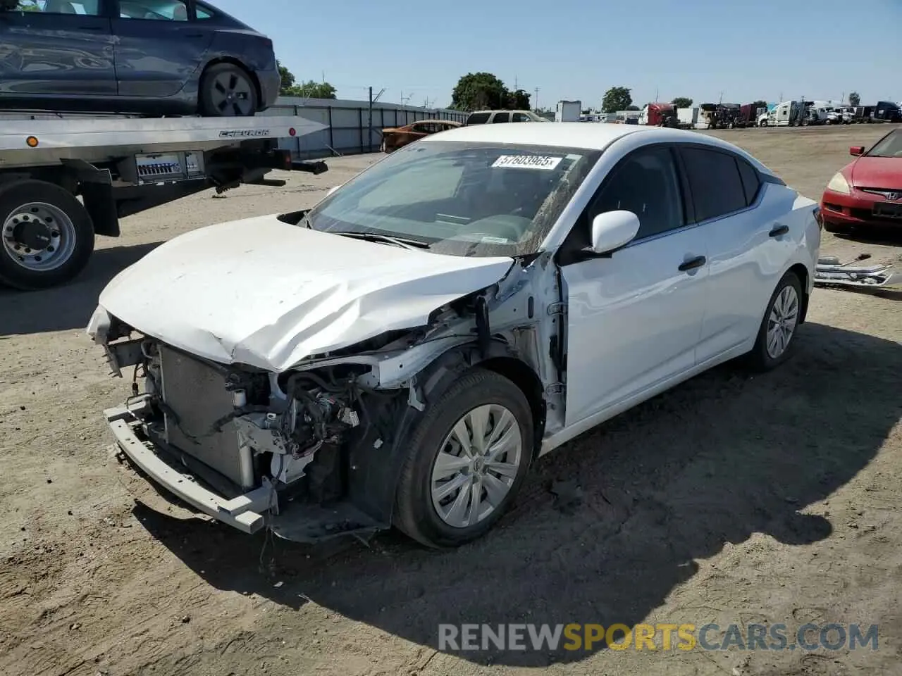 1 Photograph of a damaged car 3N1AB8BV4RY213688 NISSAN SENTRA 2024