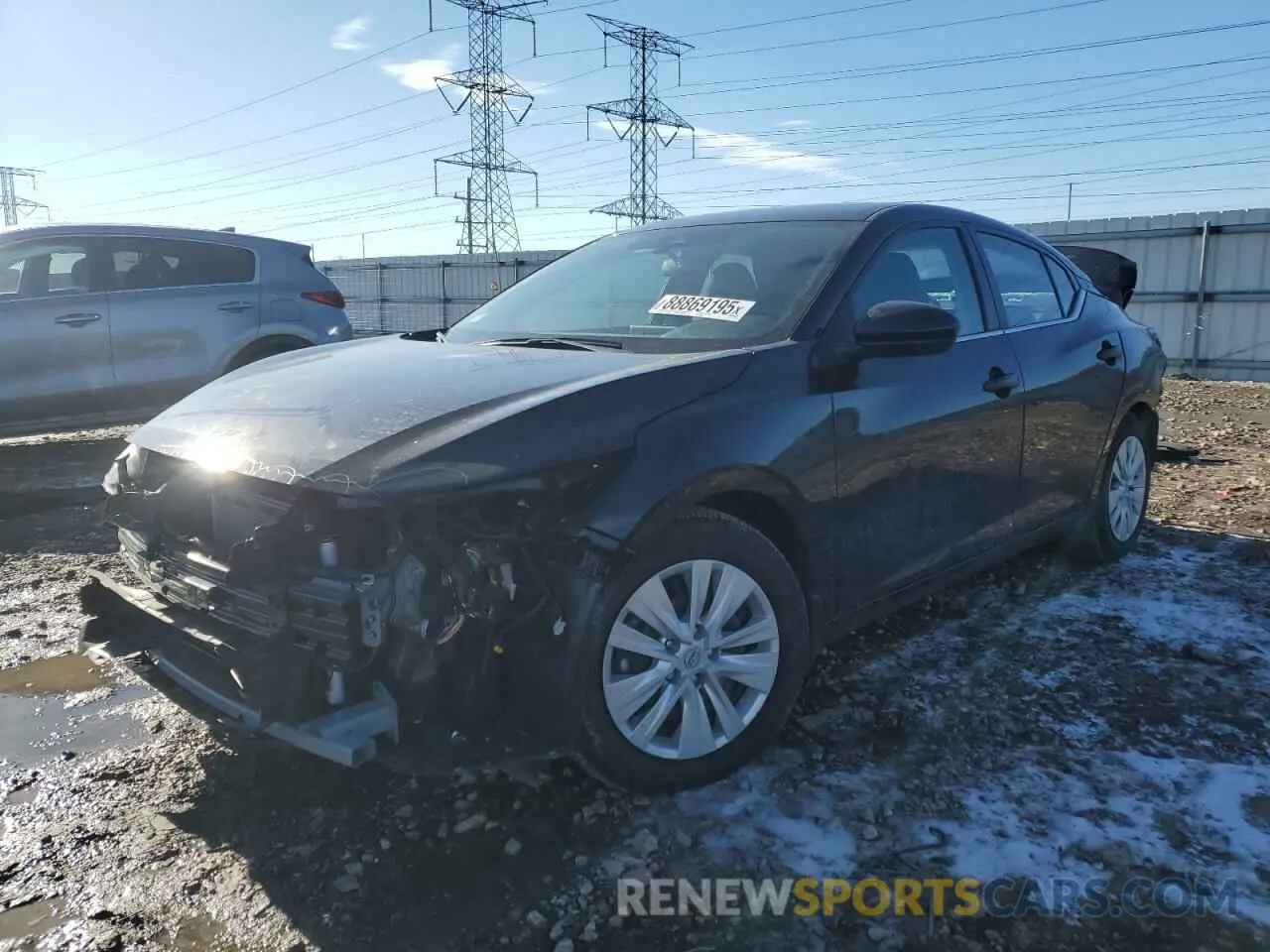 1 Photograph of a damaged car 3N1AB8BV6RY389805 NISSAN SENTRA 2024