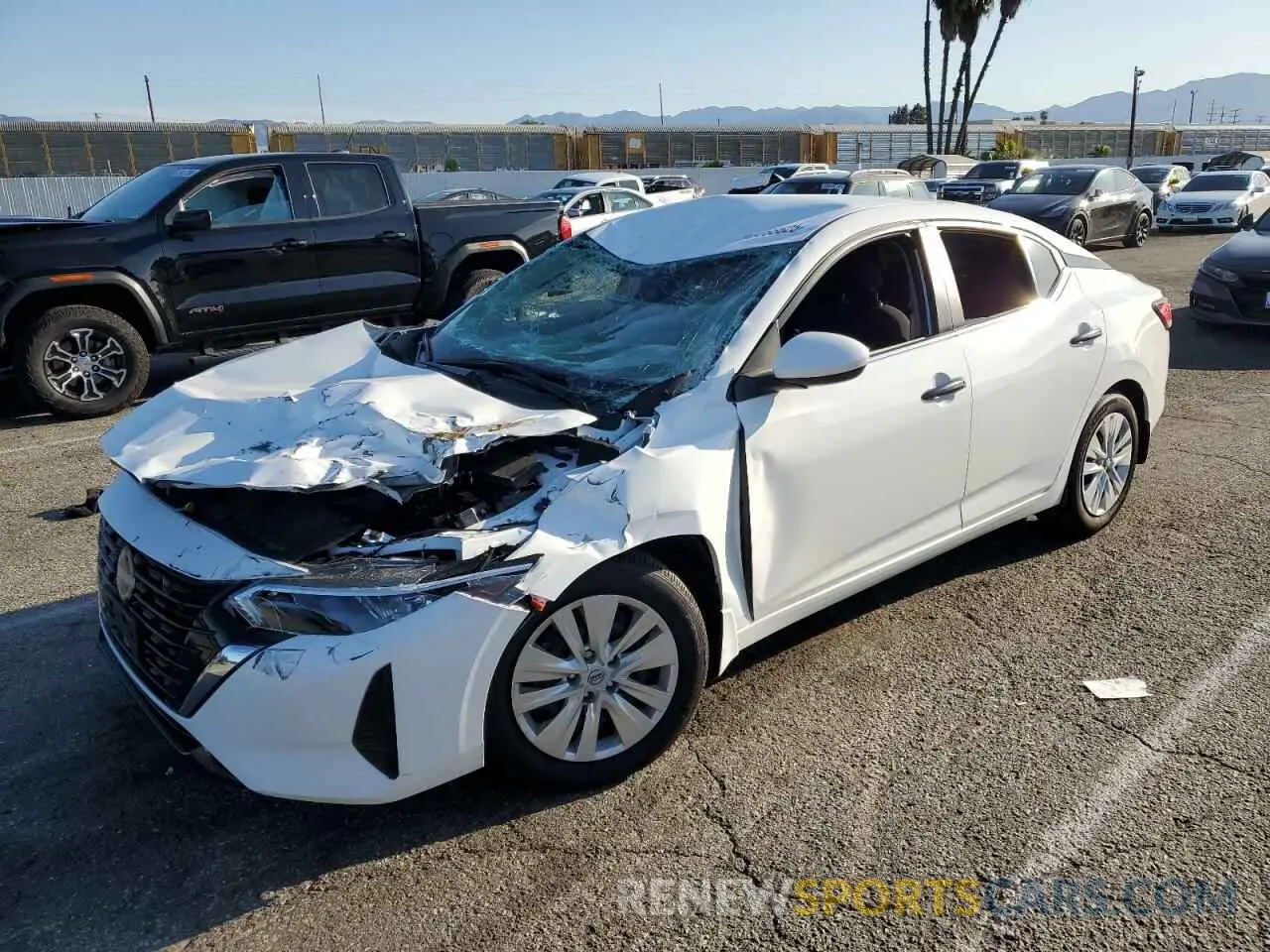 1 Photograph of a damaged car 3N1AB8BVXRY342678 NISSAN SENTRA 2024