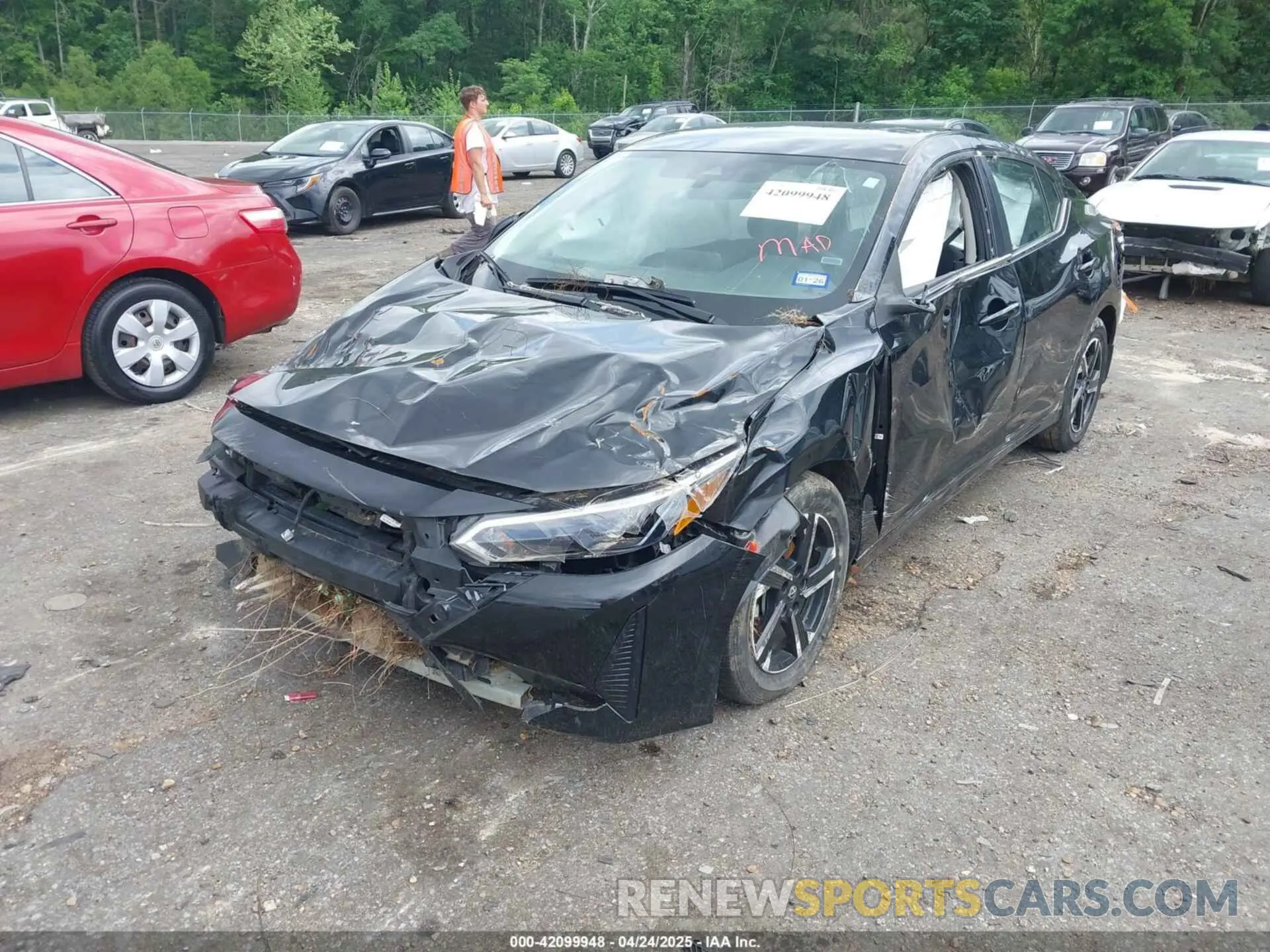 2 Photograph of a damaged car 3N1AB8CV1RY207846 NISSAN SENTRA 2024