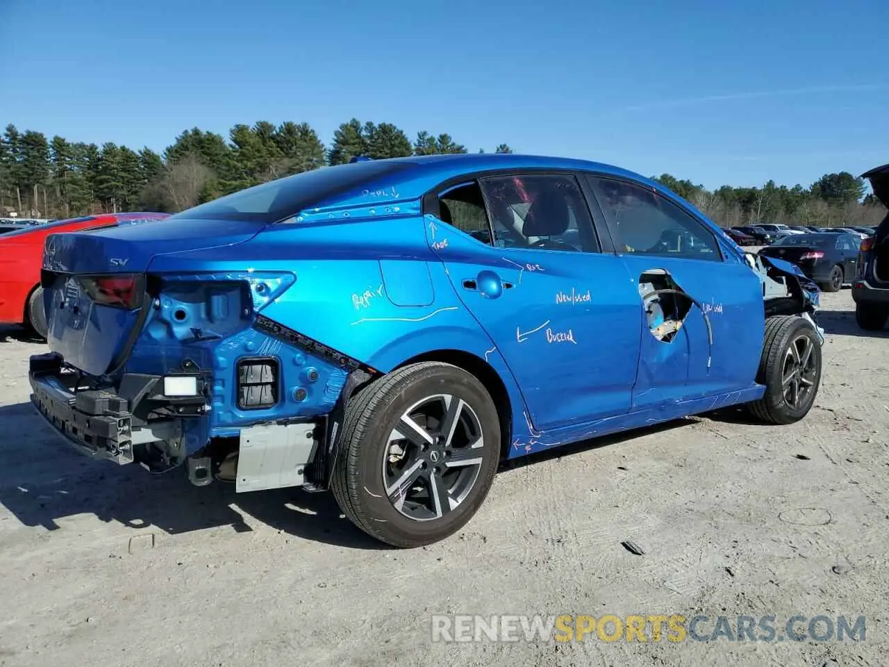 3 Photograph of a damaged car 3N1AB8CV2RY386012 NISSAN SENTRA 2024