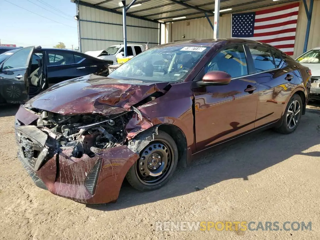 1 Фотография поврежденного автомобиля 3N1AB8CV4RY205024 NISSAN SENTRA 2024