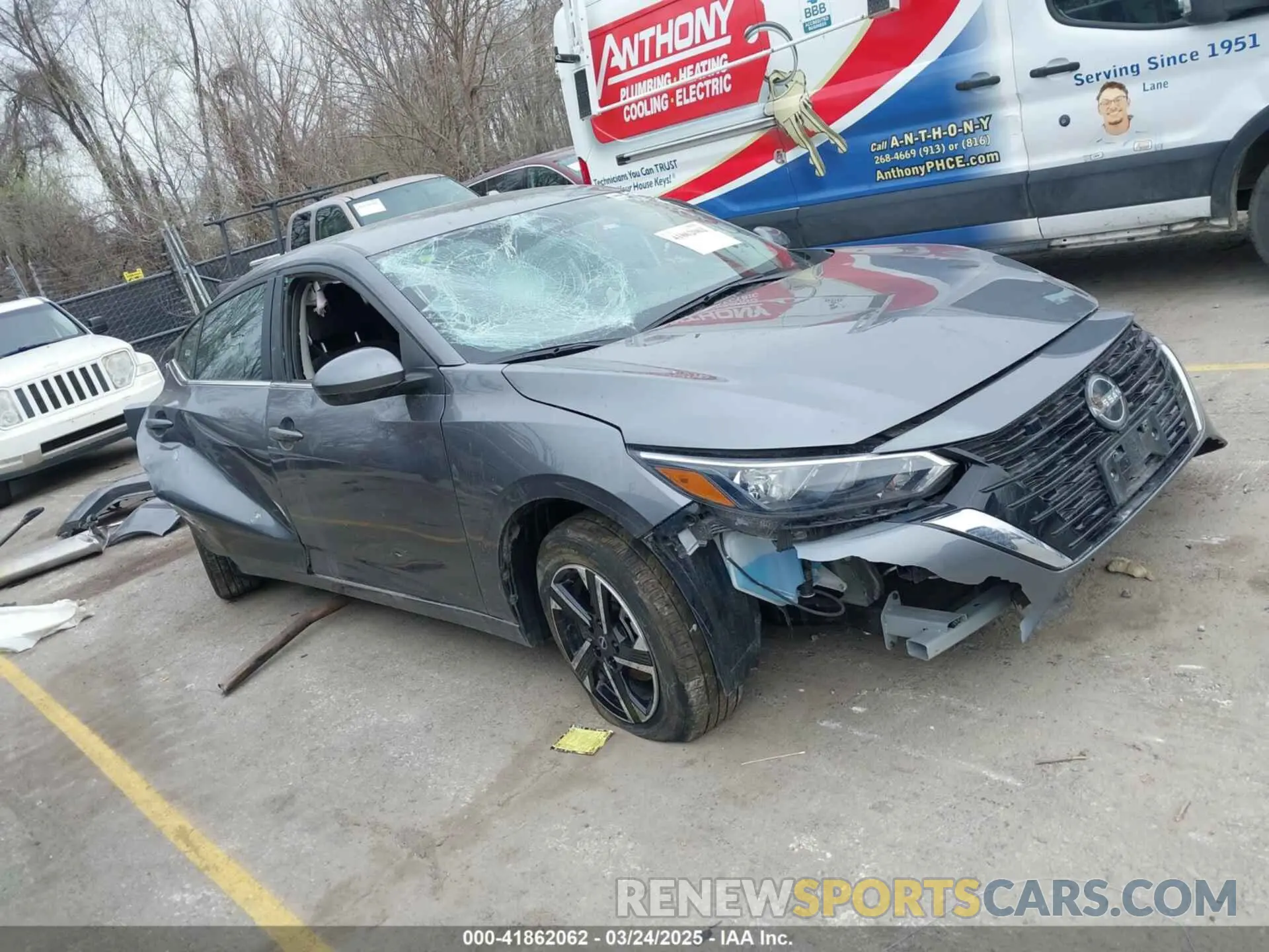 1 Photograph of a damaged car 3N1AB8CV6RY291310 NISSAN SENTRA 2024