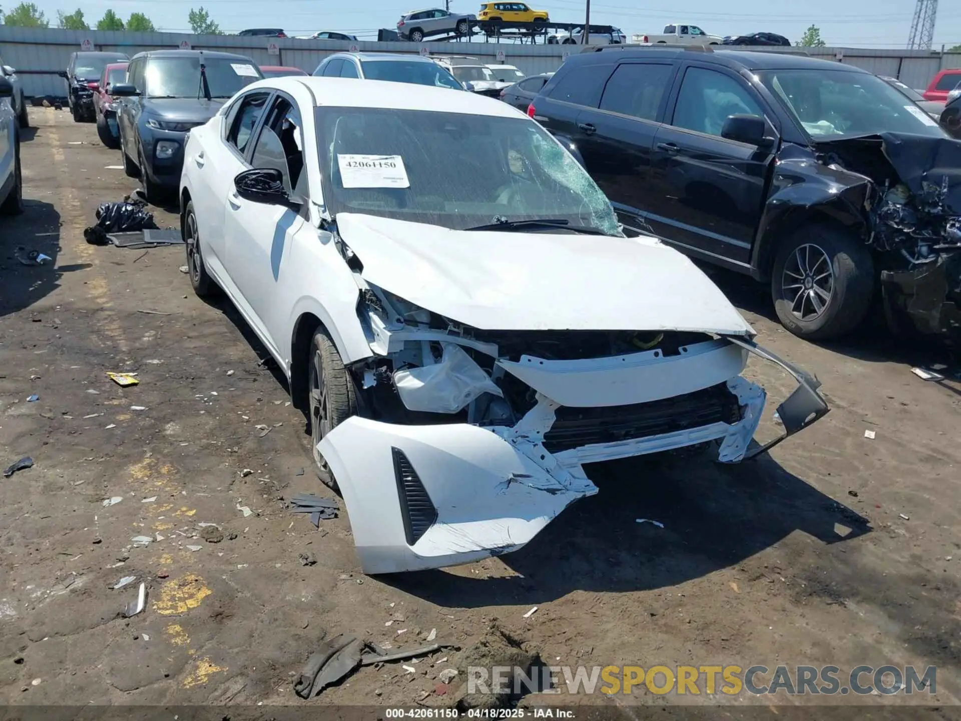 1 Photograph of a damaged car 3N1AB8CV6RY384182 NISSAN SENTRA 2024