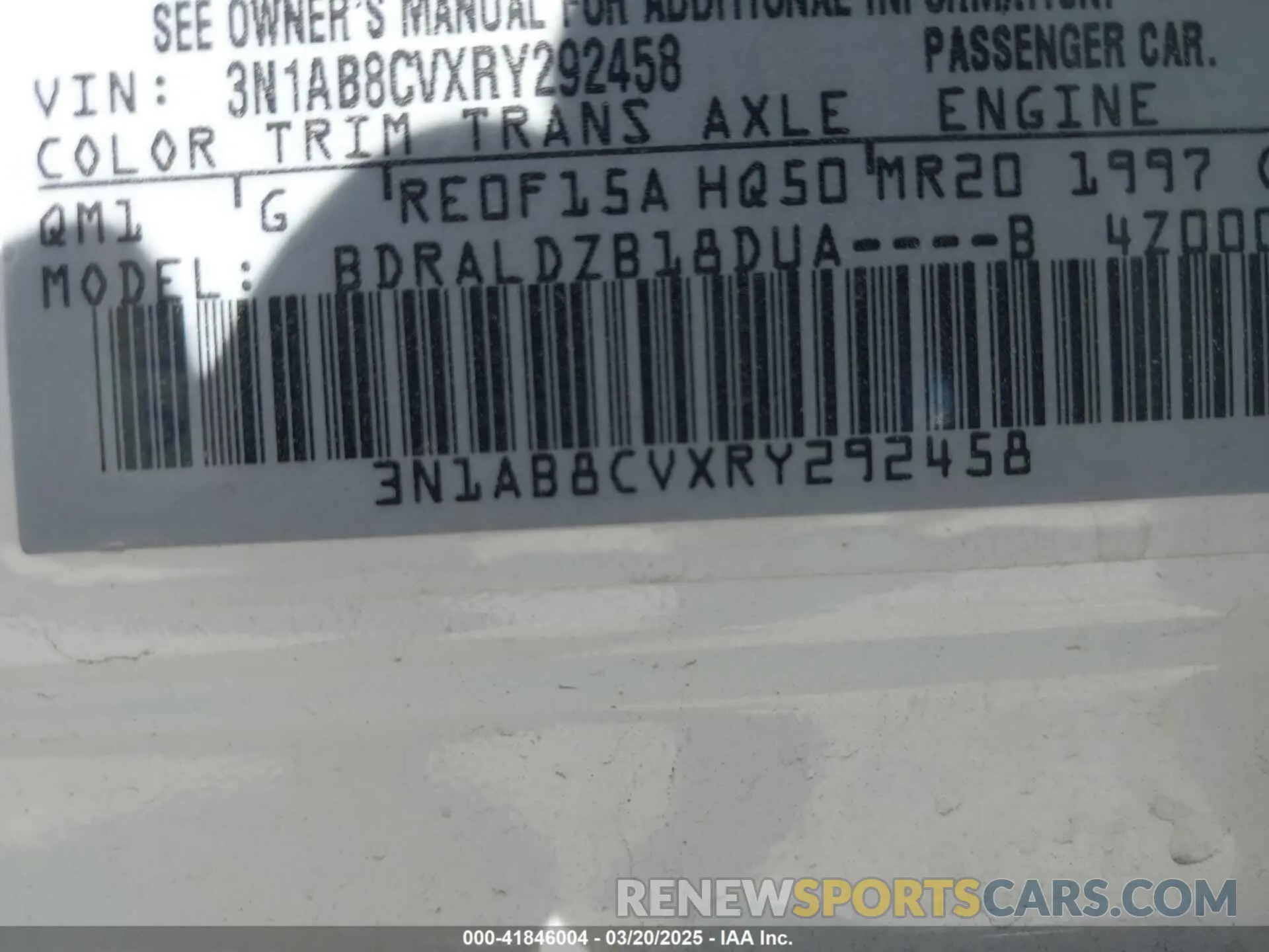 9 Photograph of a damaged car 3N1AB8CVXRY292458 NISSAN SENTRA 2024
