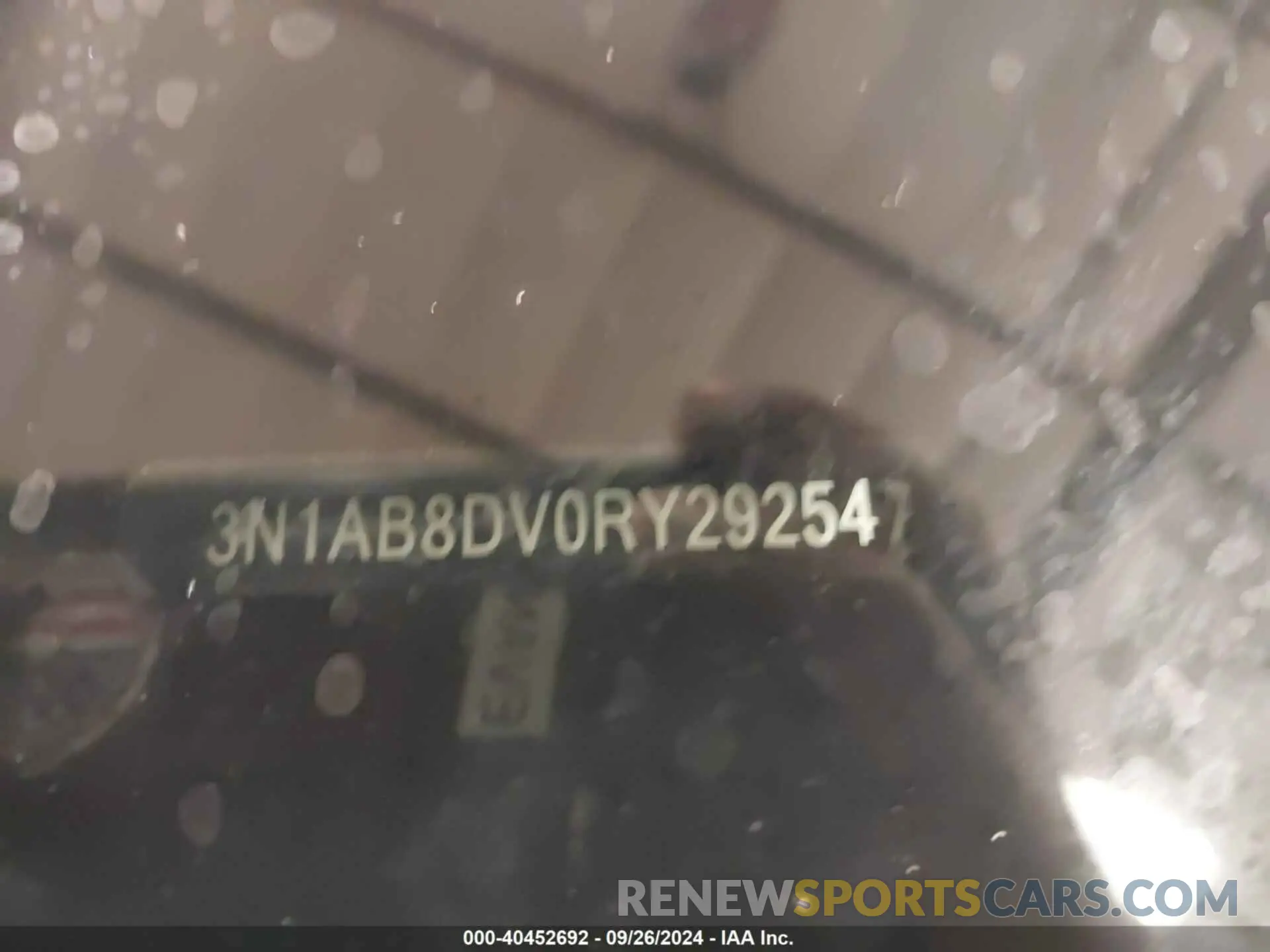 9 Фотография поврежденного автомобиля 3N1AB8DV0RY292547 NISSAN SENTRA 2024