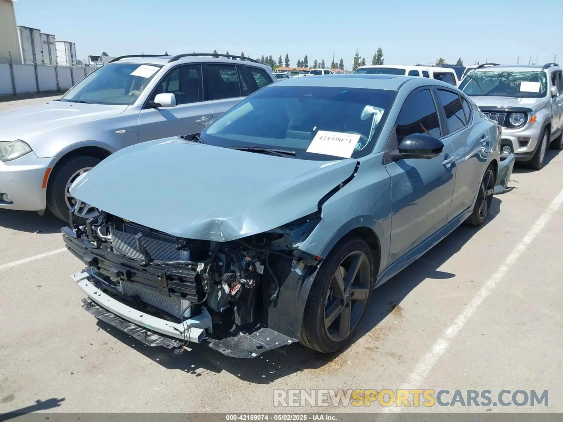 2 Photograph of a damaged car 3N1AB8DV0RY374116 NISSAN SENTRA 2024