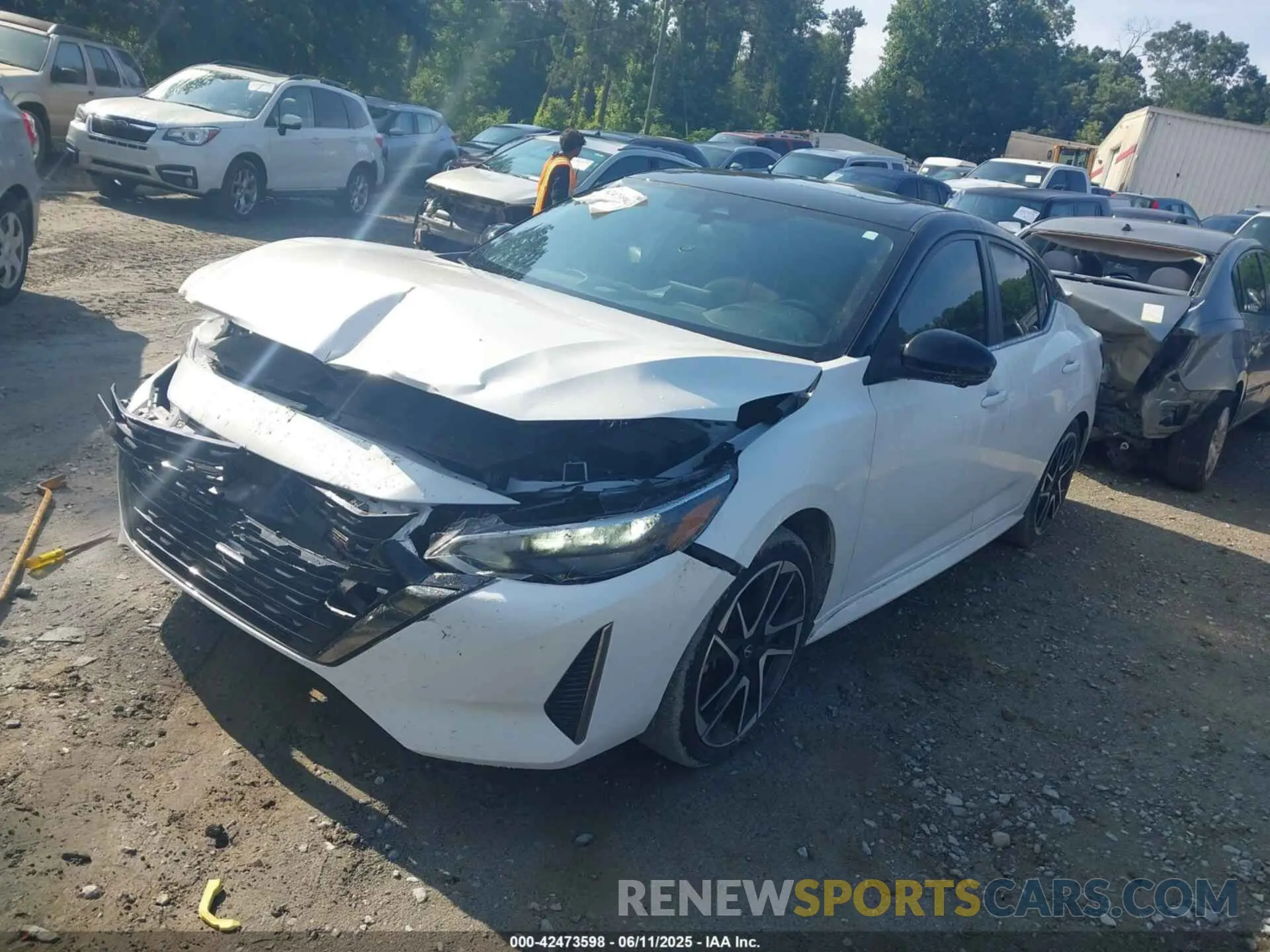 2 Photograph of a damaged car 3N1AB8DV2RY352442 NISSAN SENTRA 2024