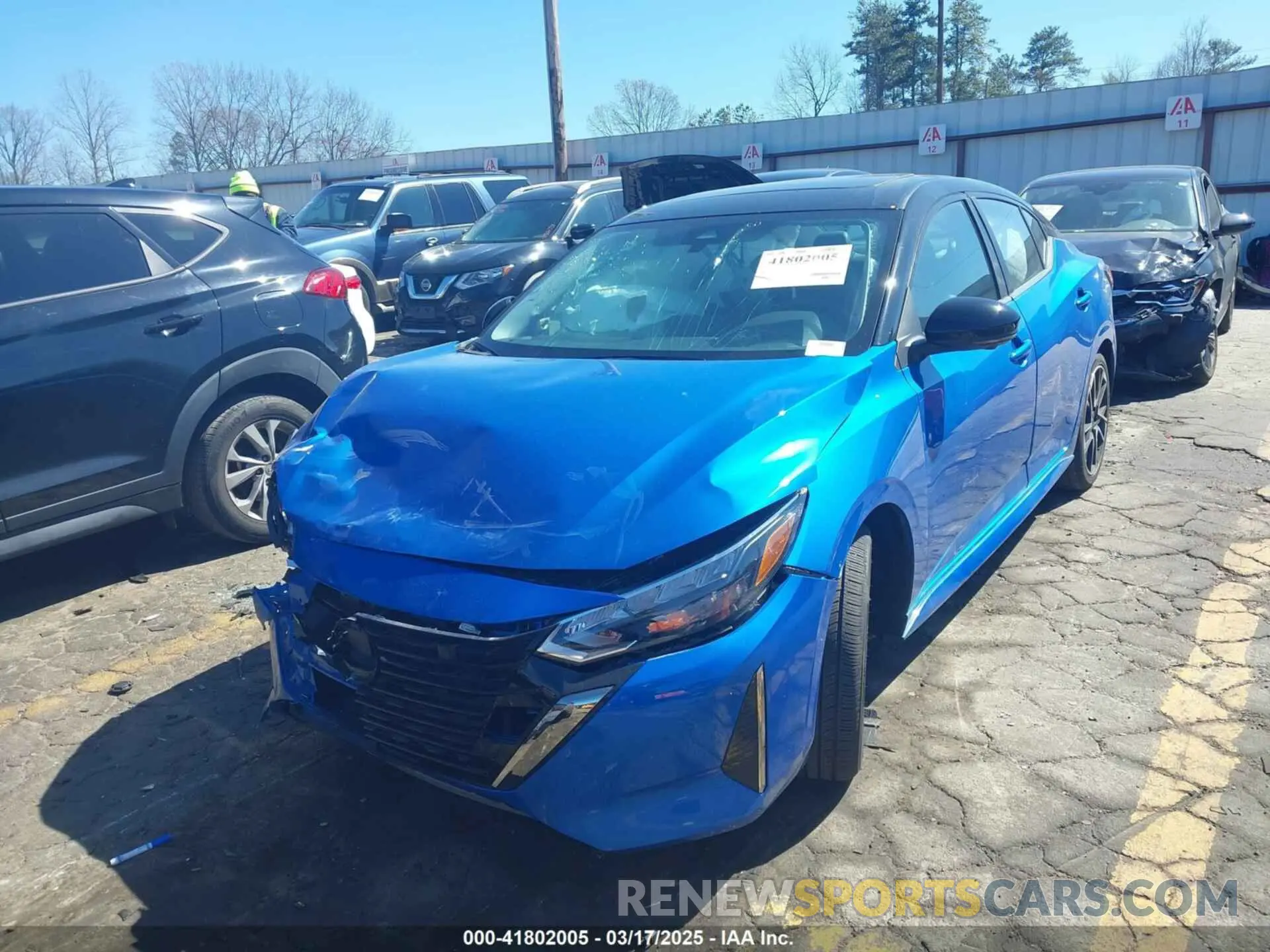 2 Photograph of a damaged car 3N1AB8DV7RY373917 NISSAN SENTRA 2024