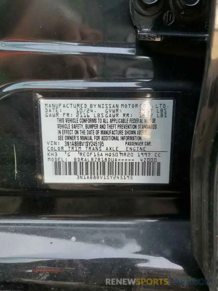 14 Photograph of a damaged car 3N1AB8BV1SY245195 NISSAN SENTRA 2025